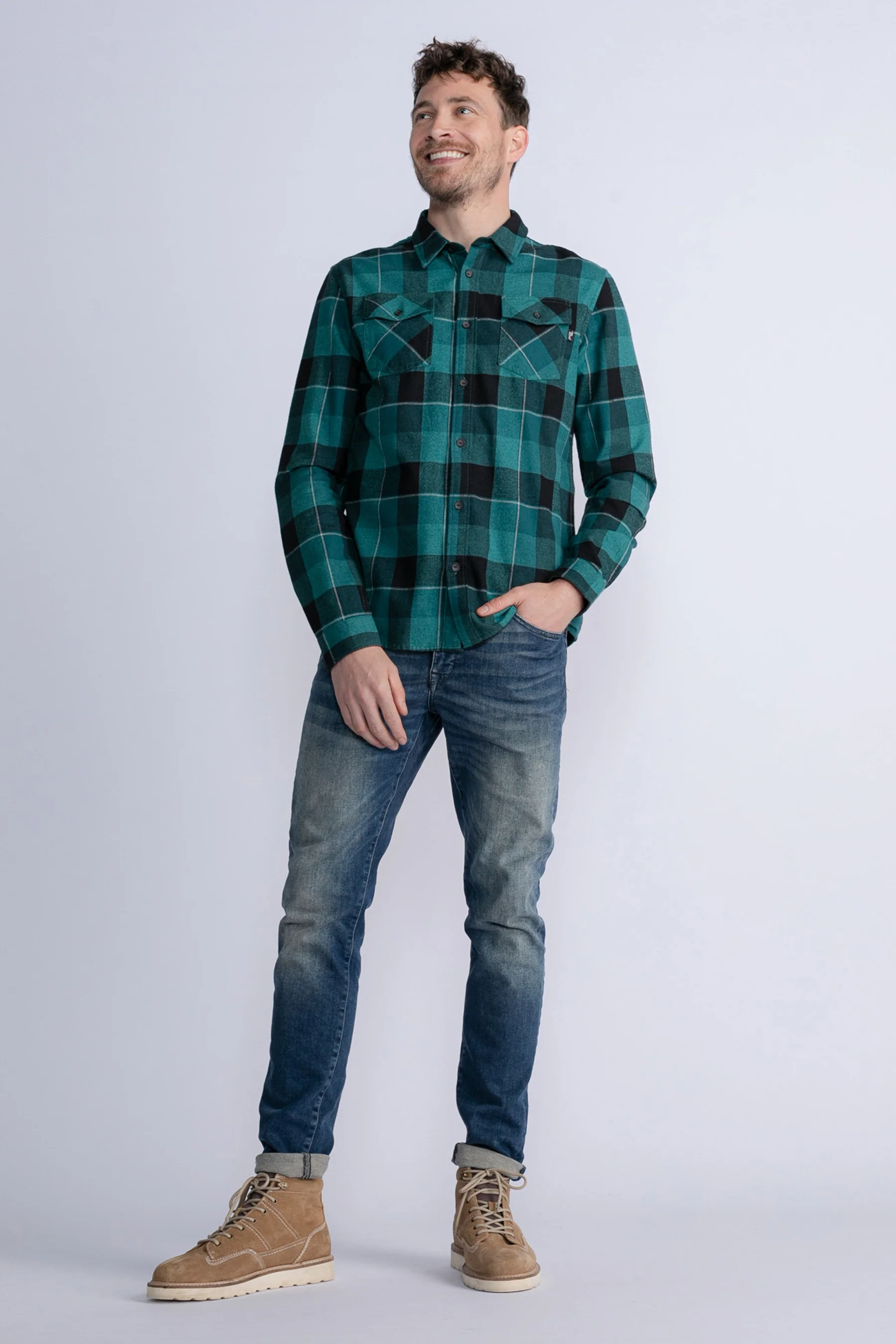 Hemd met lange mouwen - groen - Image 2