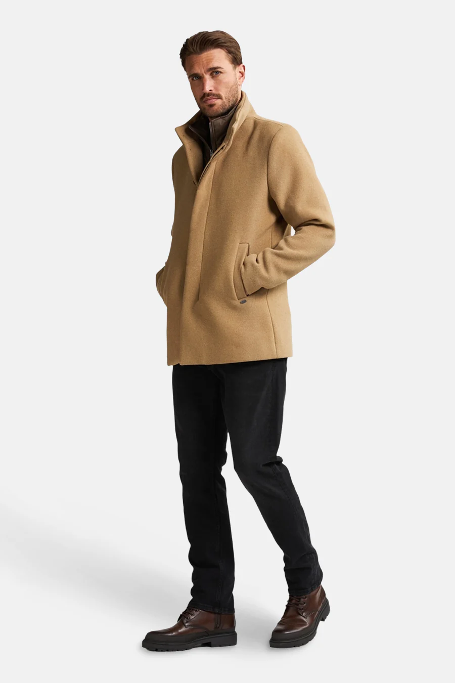 Lange jas - beige - Image 2