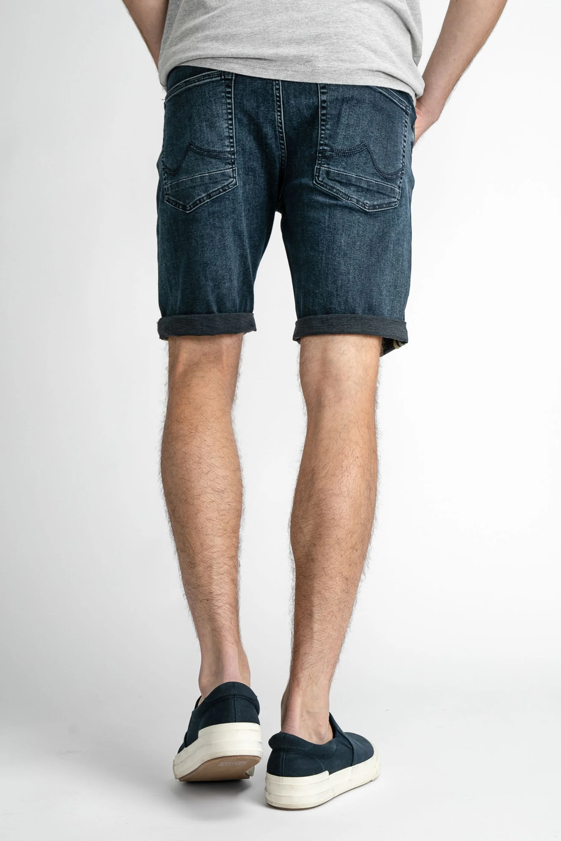 Short - blue black denim - Image 5