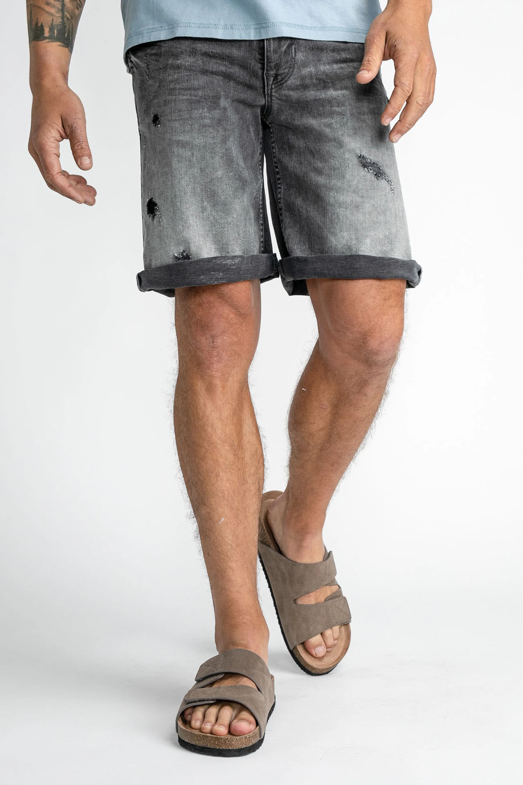 Short - dark blue denim