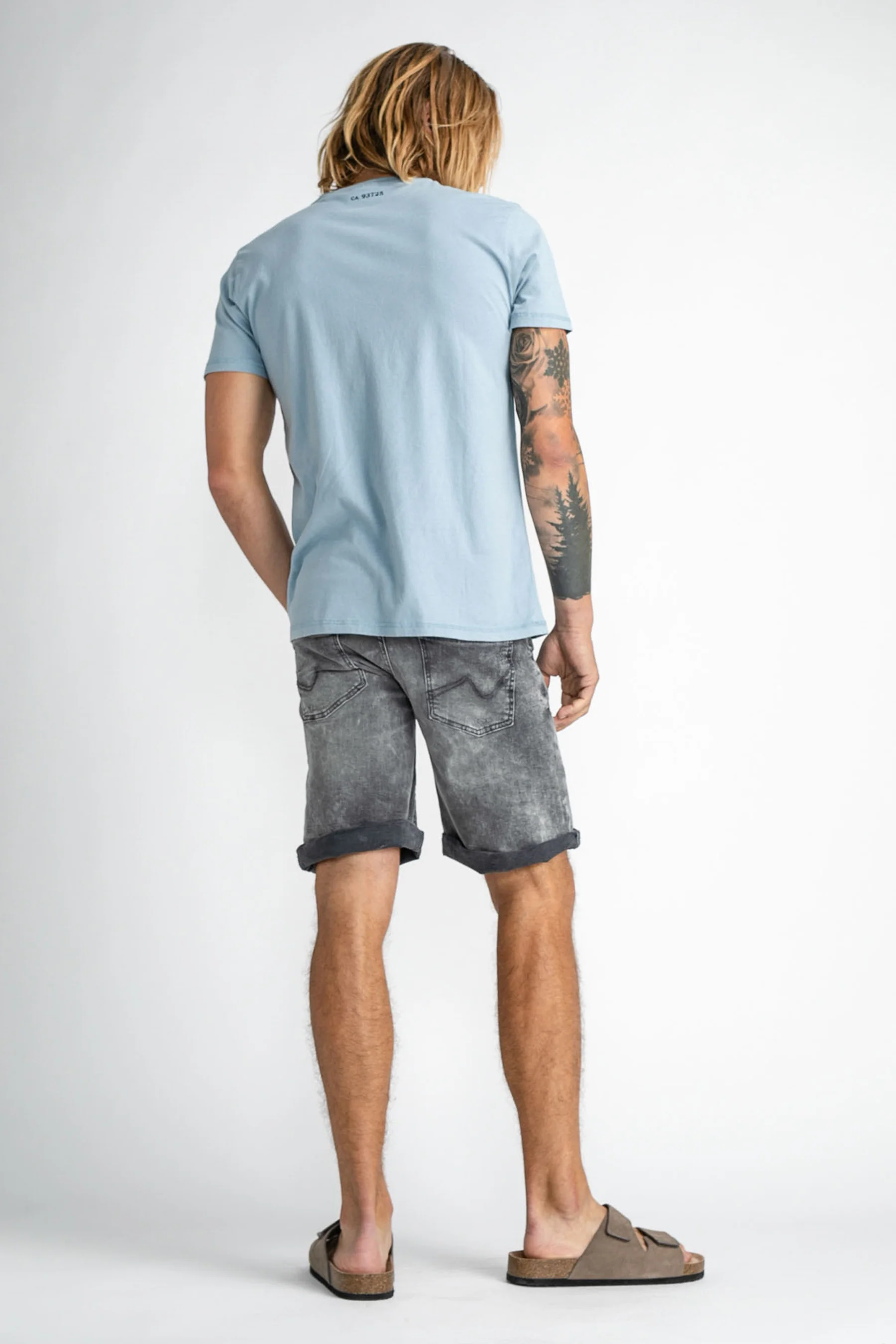 Short - dark blue denim - Image 5
