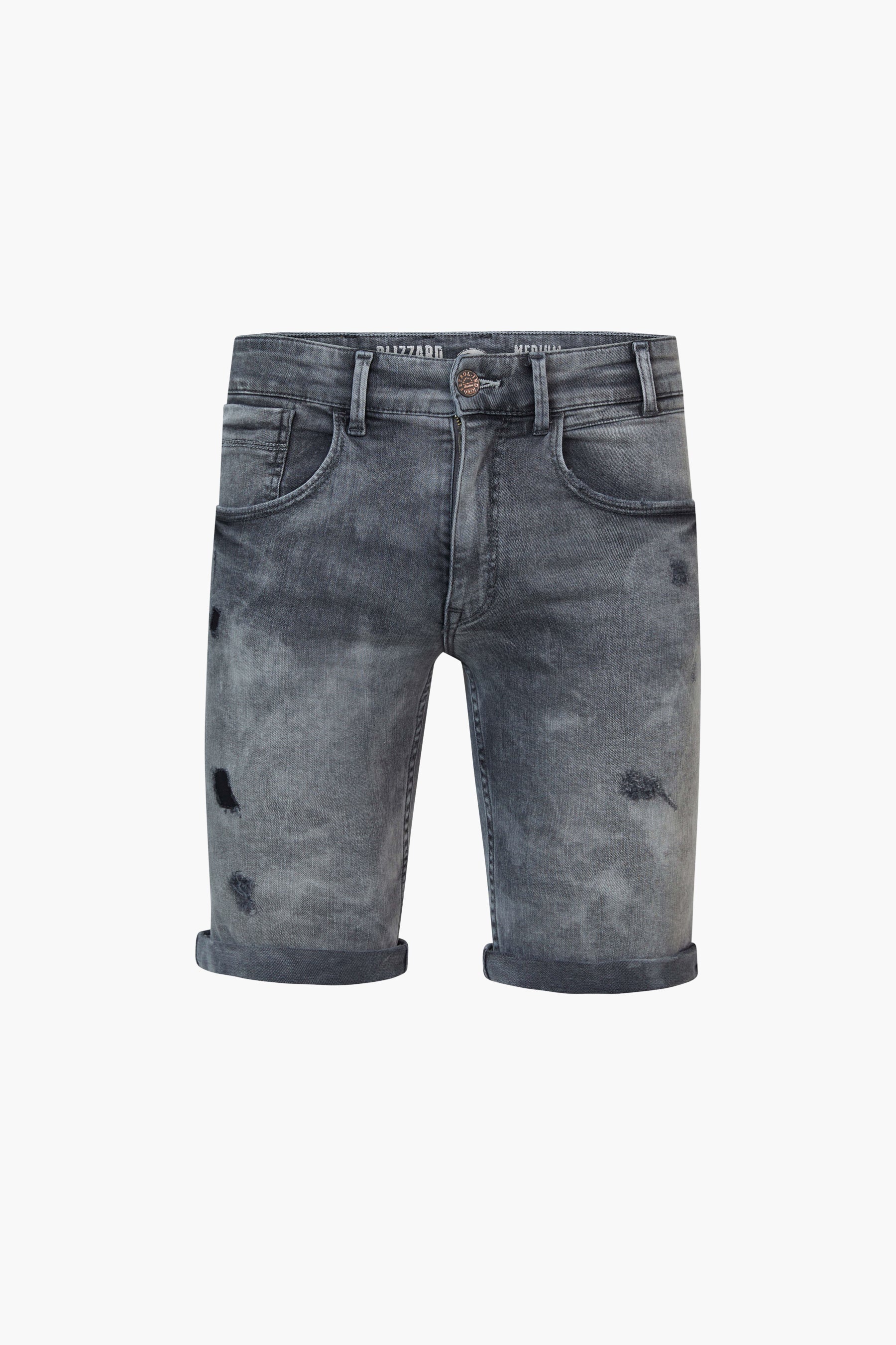 Short - dark blue denim - Image 7
