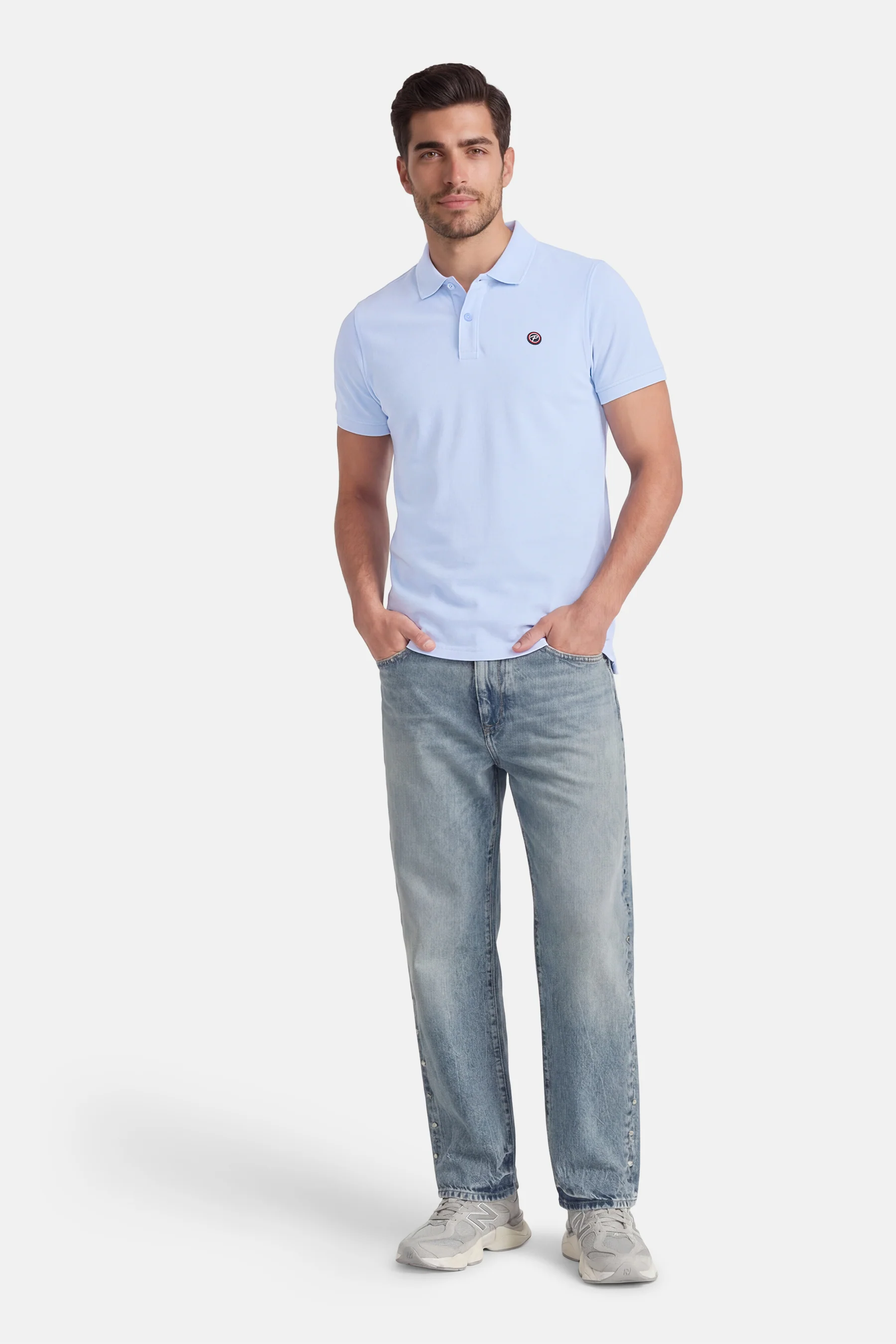 Polo met korte mouwen - blauw - Image 3