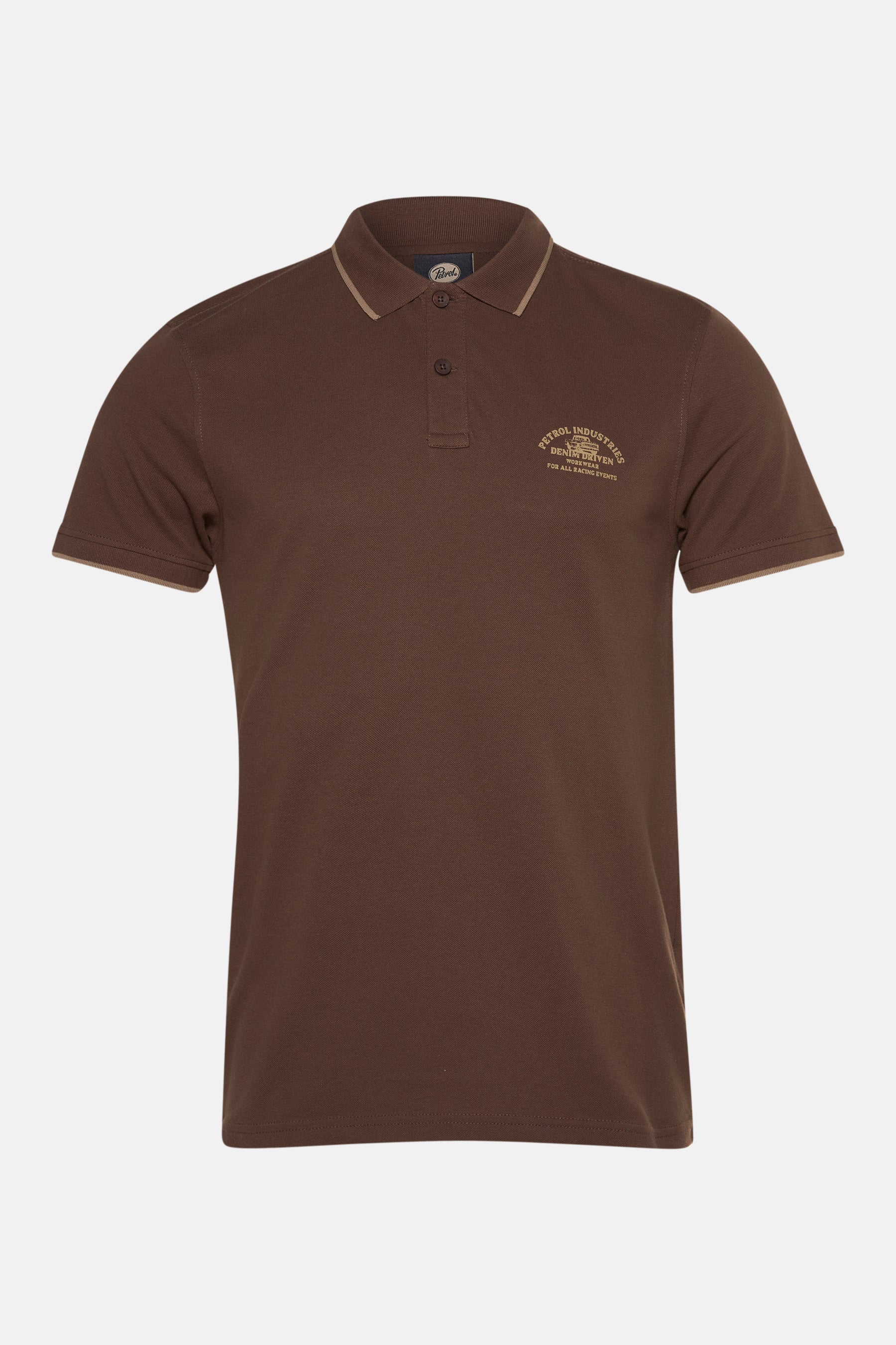 Polo met korte mouwen - bruin