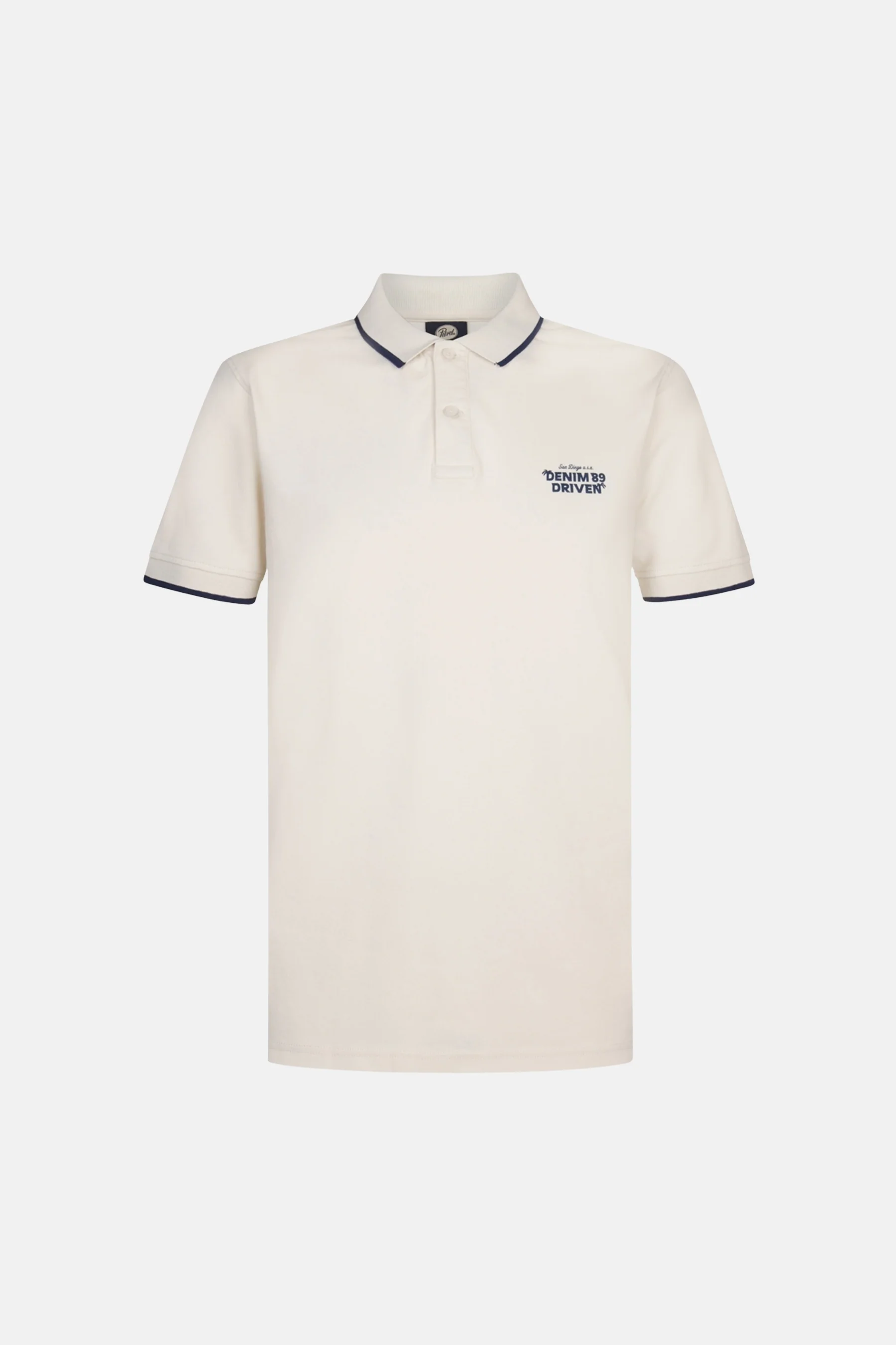 Polo met korte mouwen - ecru