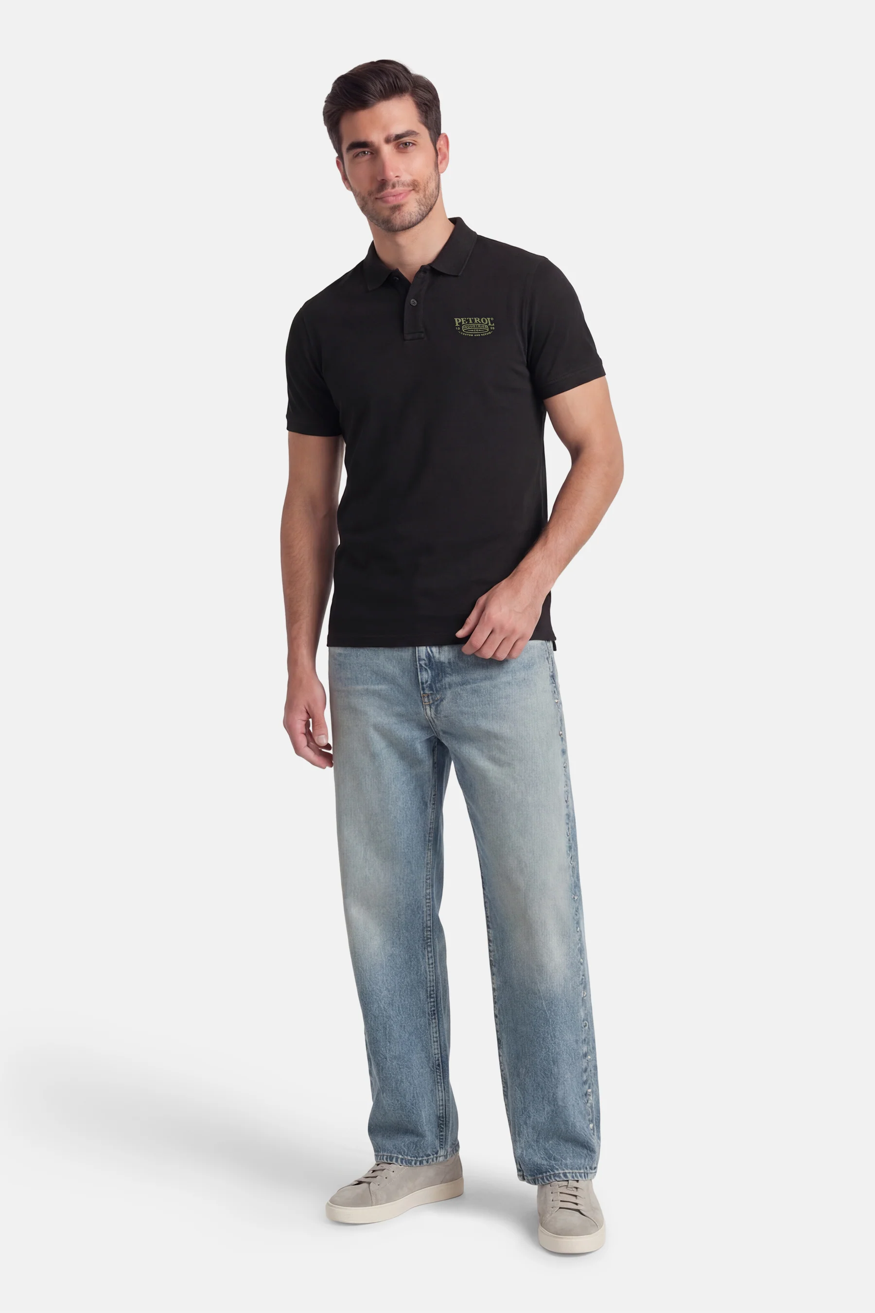 Polo met korte mouwen - zwart - Image 3