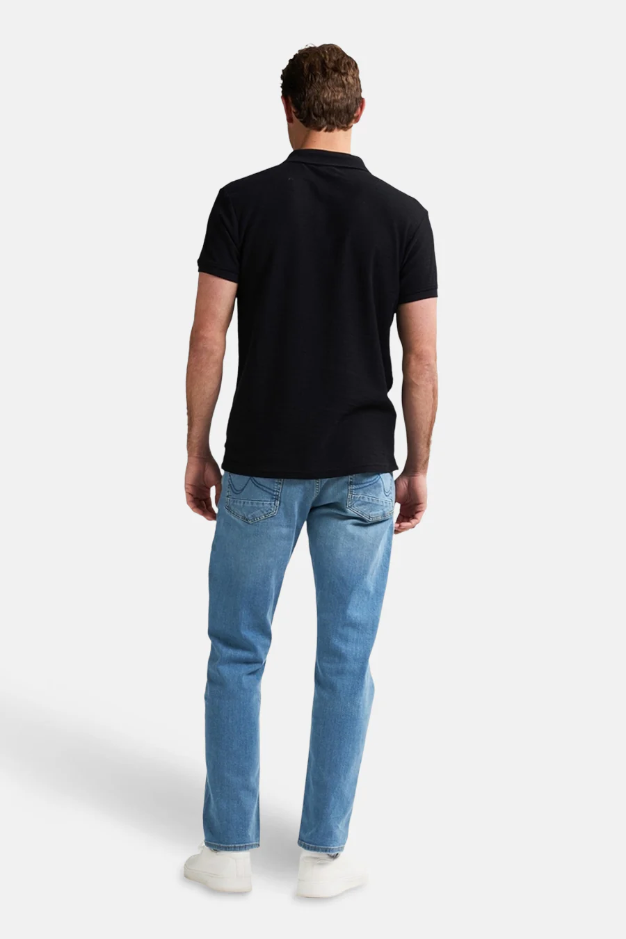 Polo met korte mouwen - zwart - Image 3