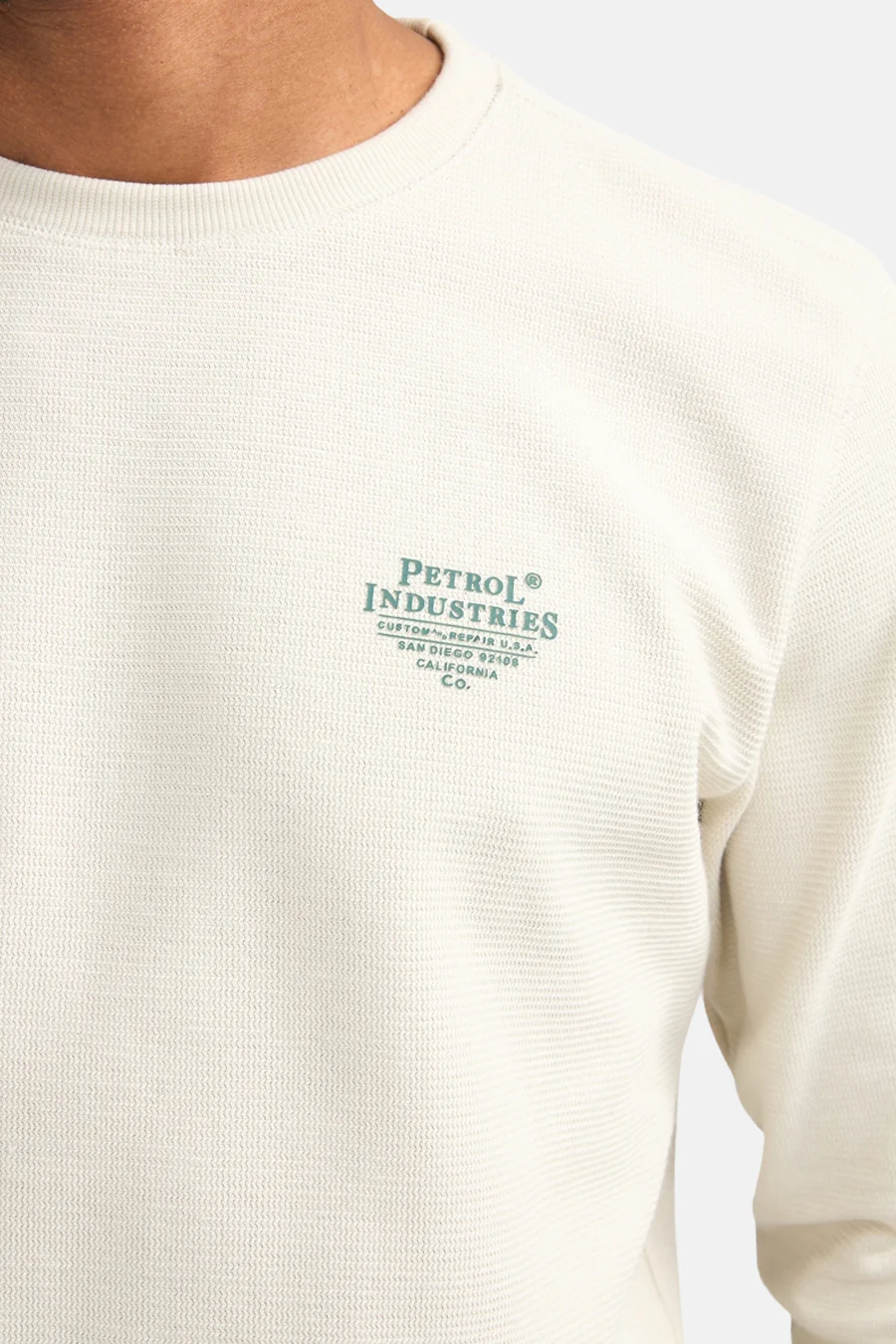 Sweater met ronde hals ecru - Petrol Industries® - Image 6