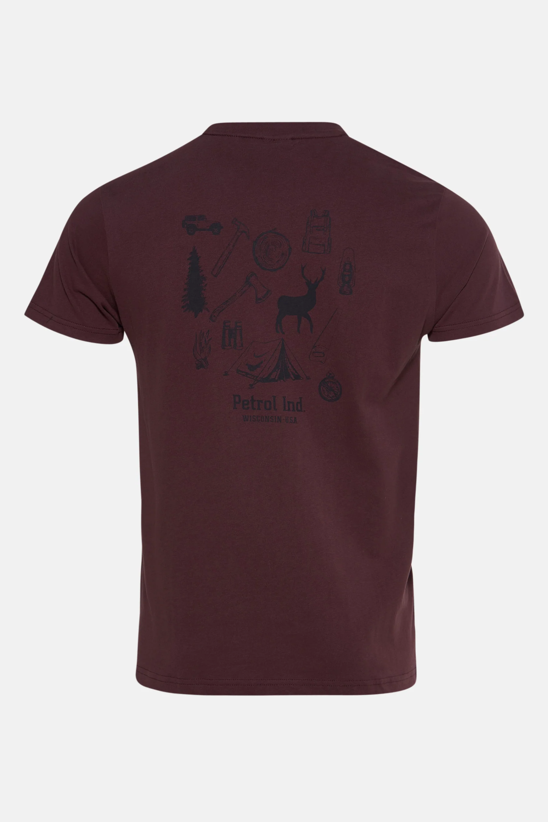 T-shirt met korte mouwen - bordeaux - Image 2