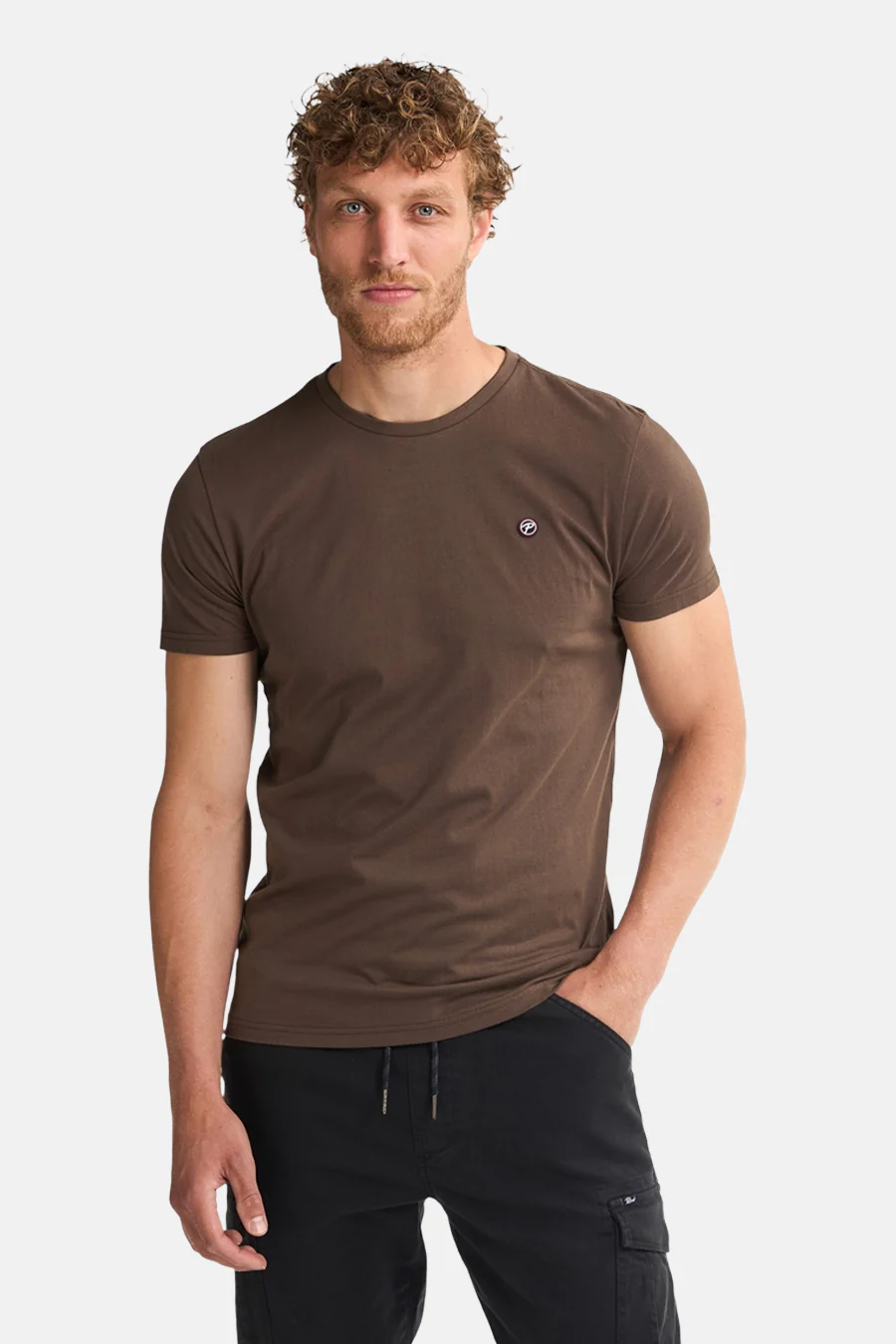 T-shirt met korte mouwen - bruin