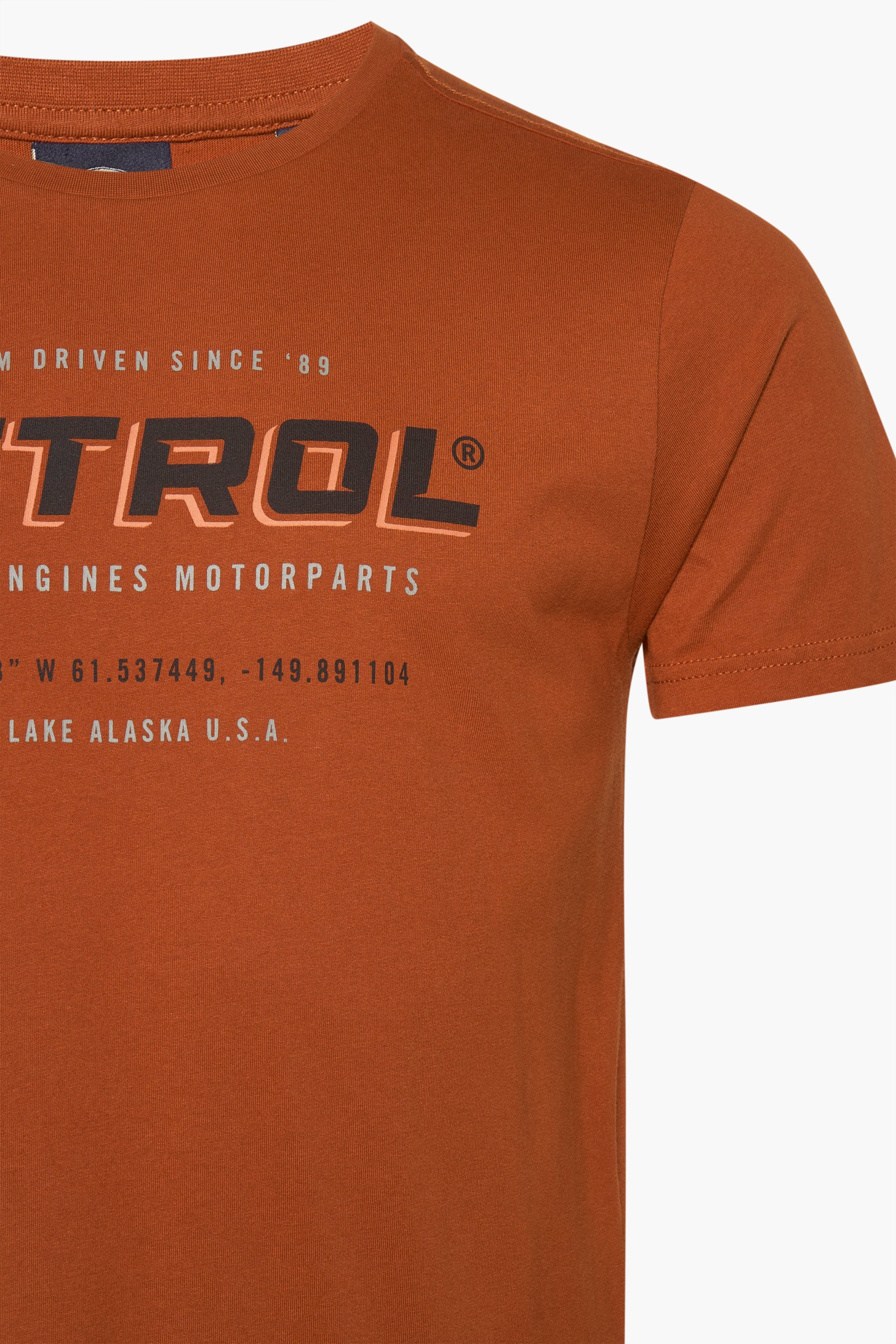 T-shirt met korte mouwen - cognac - Image 3