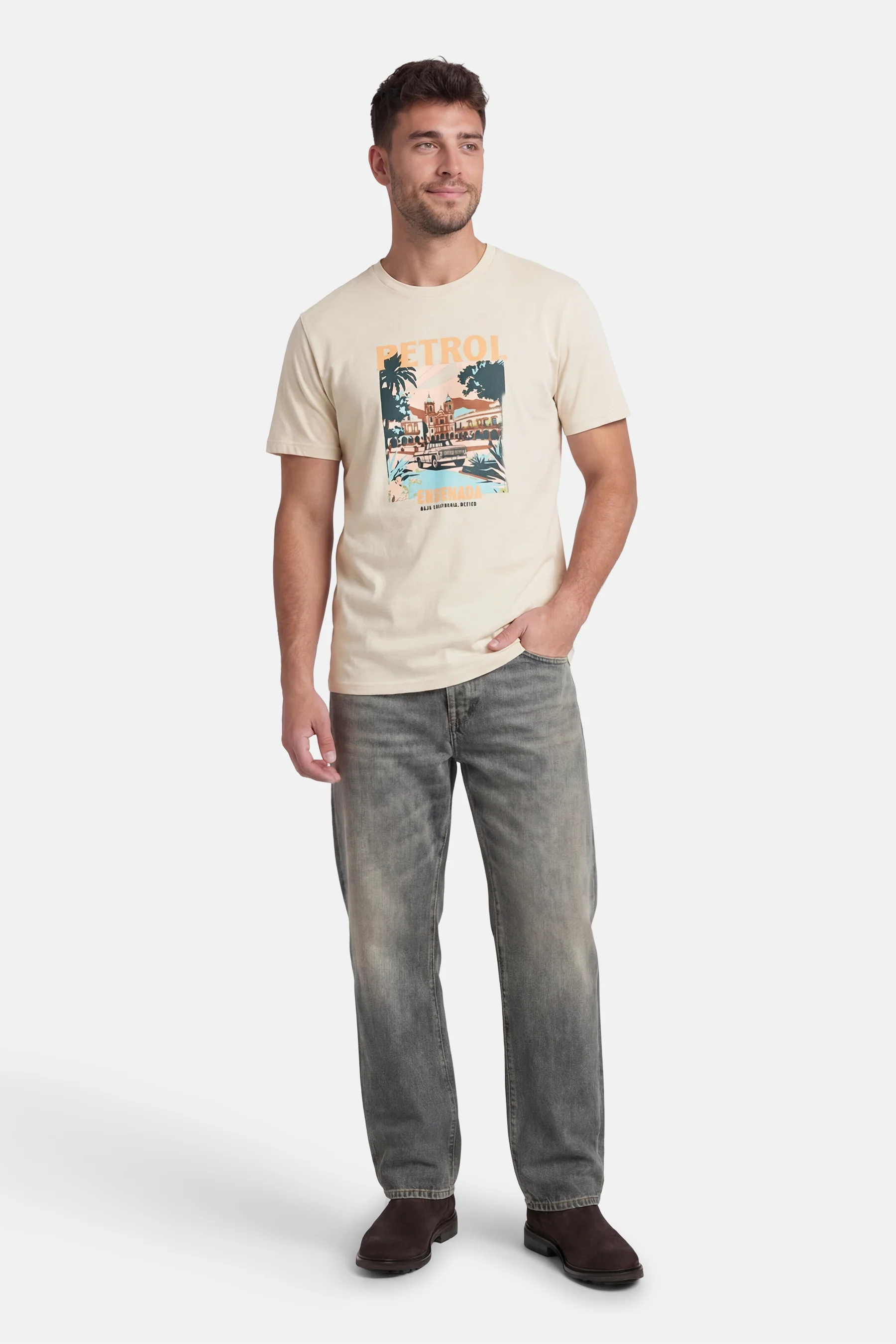 T-shirt met korte mouwen - ecru - Image 3
