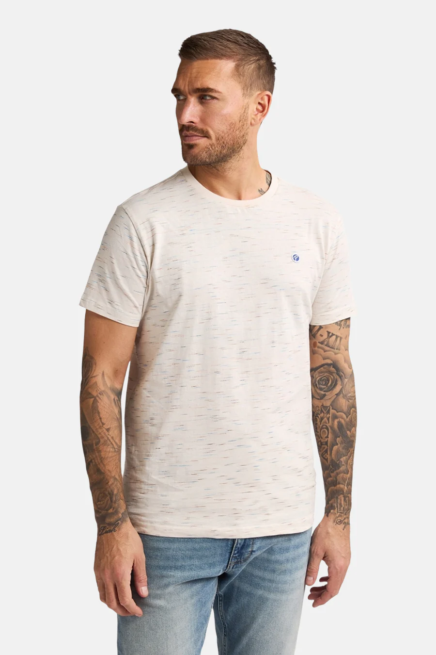 T-shirt met korte mouwen - Ecru