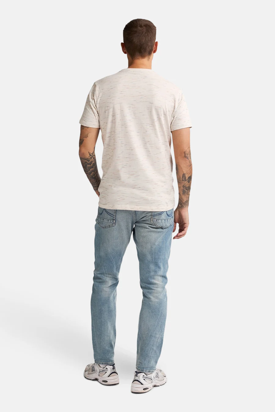T-shirt met korte mouwen - Ecru - Image 3