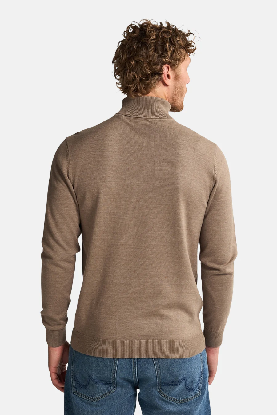 Trui met rolkraag beige - Petrol Industries® - Image 8