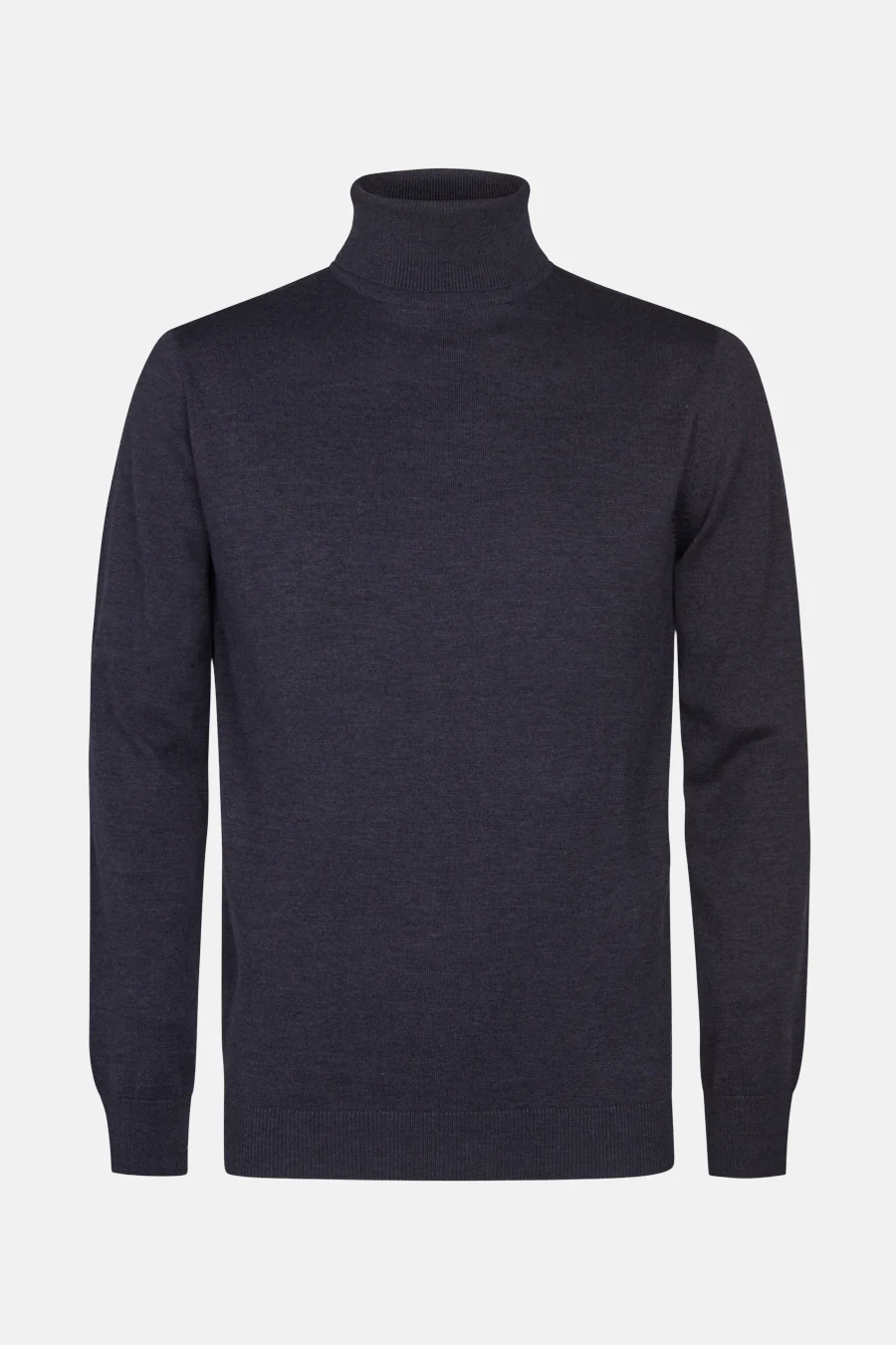 Pull met rolkraag - blauw
