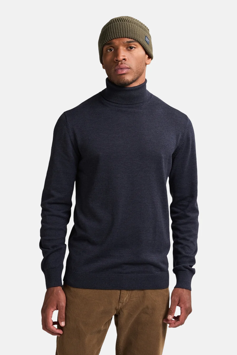 Pull met rolkraag - blauw - Image 2
