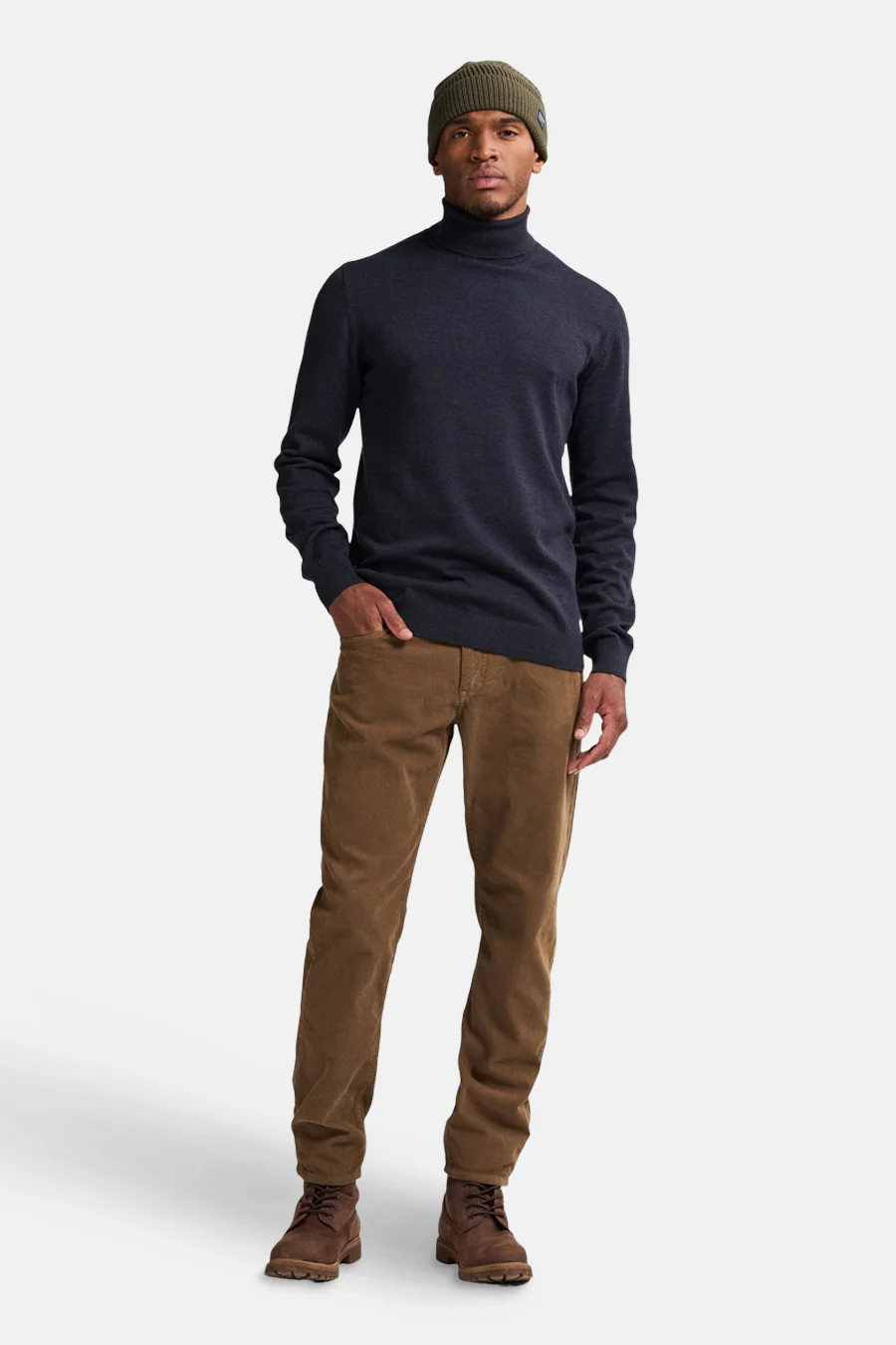 Pull met rolkraag - blauw - Image 3