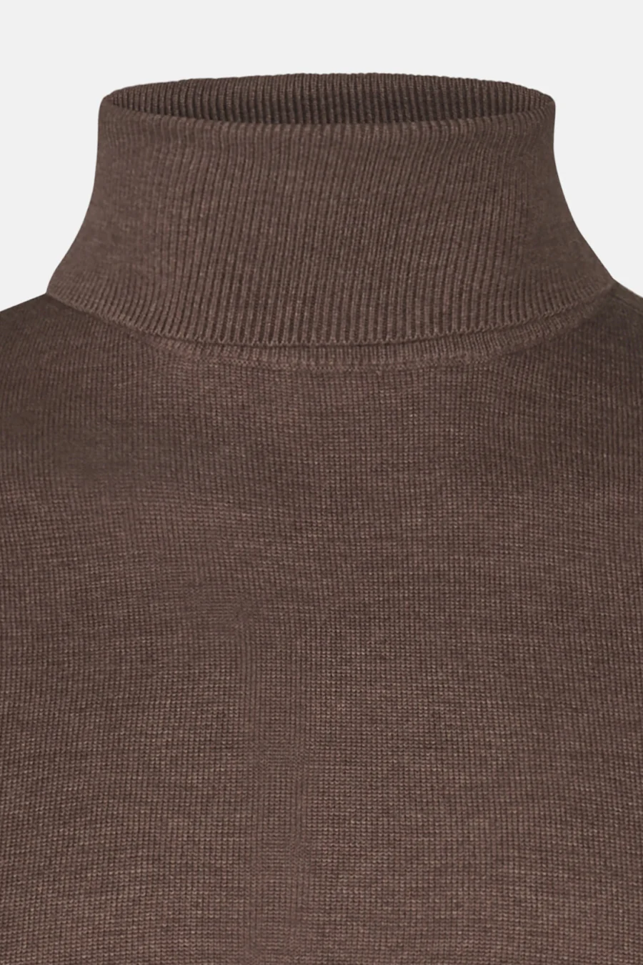 Pull met rolkraag - bruin - Image 4