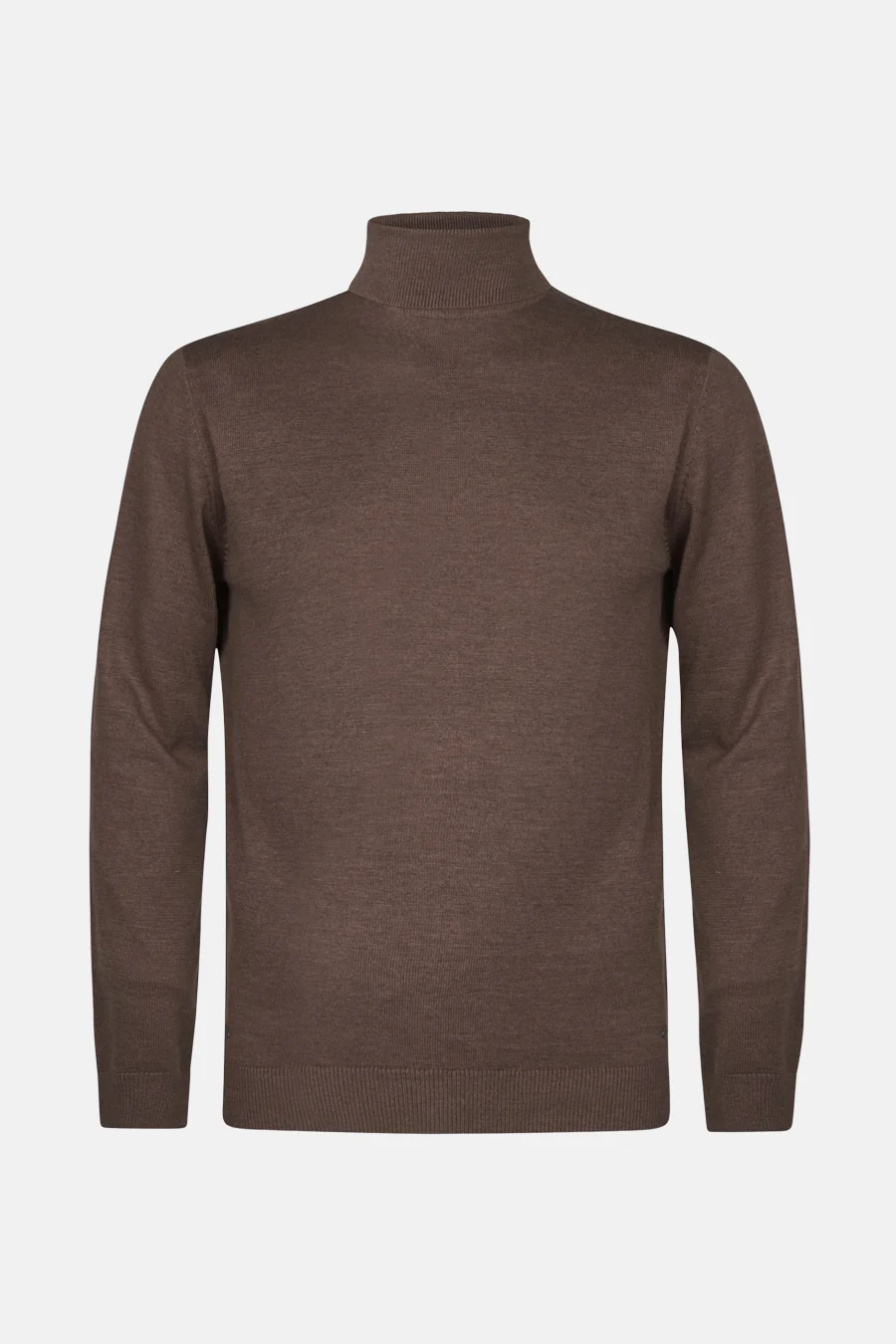 Pull met rolkraag - bruin - Image 7