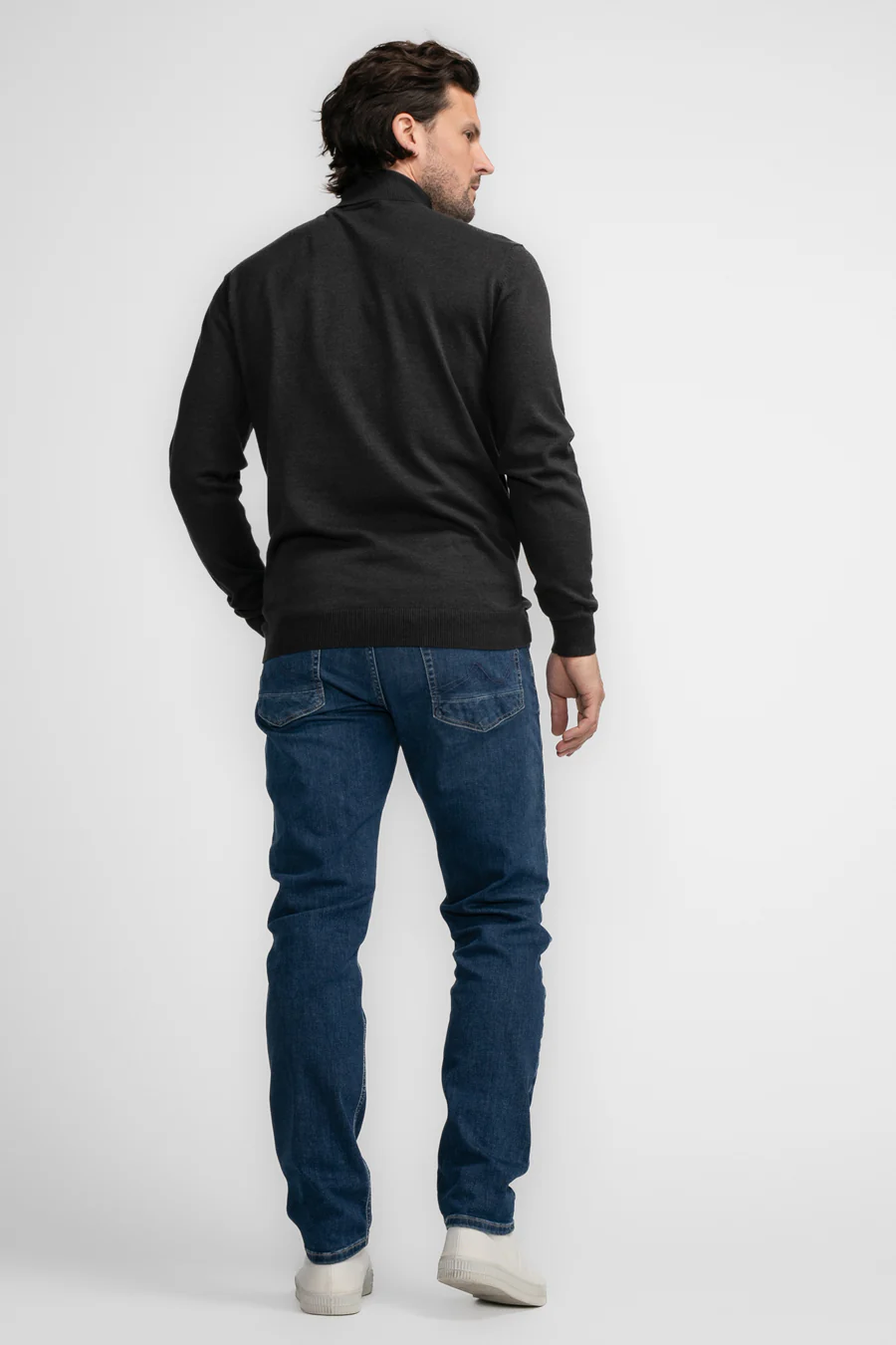 Pull met rolkraag - zwart - Image 3