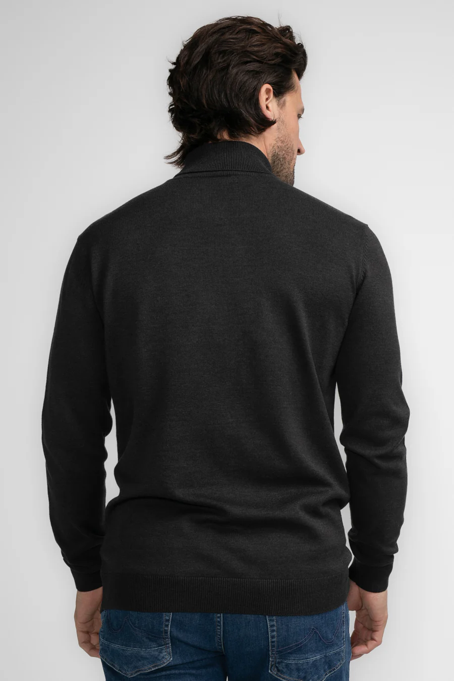 Pull met rolkraag - zwart - Image 7