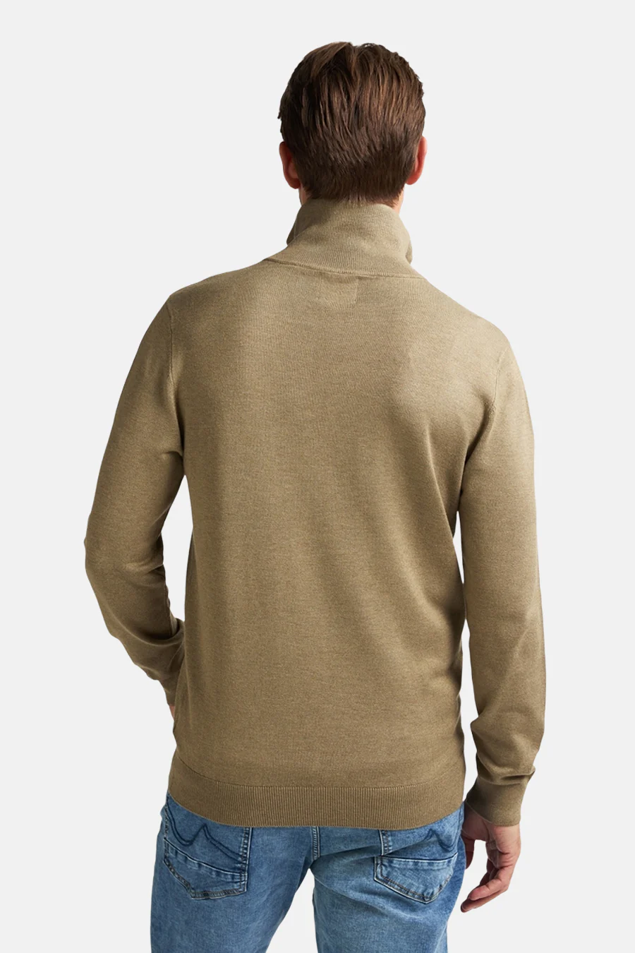 Pull met ronde hals - beige - Image 6