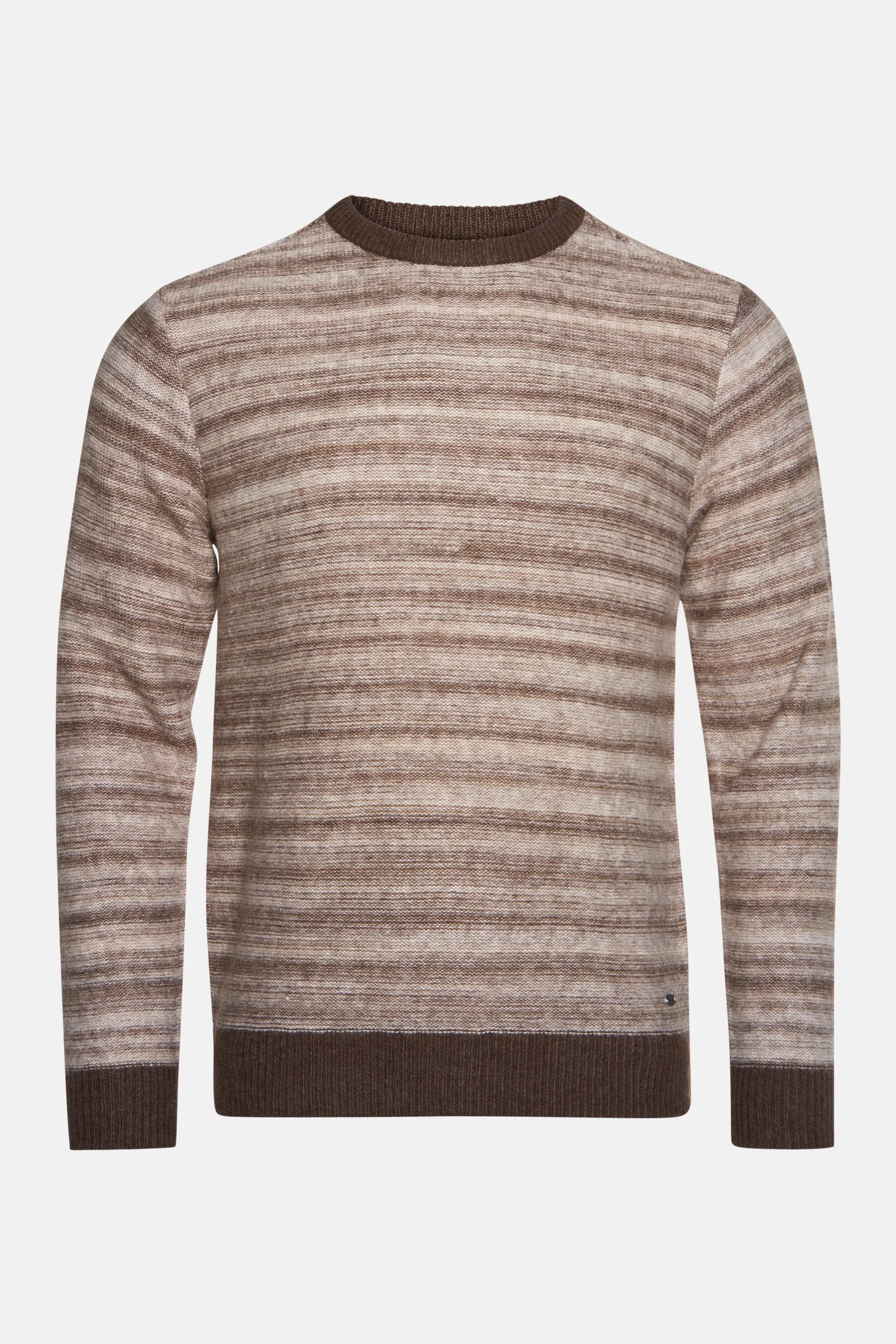 Pull met ronde hals - beige