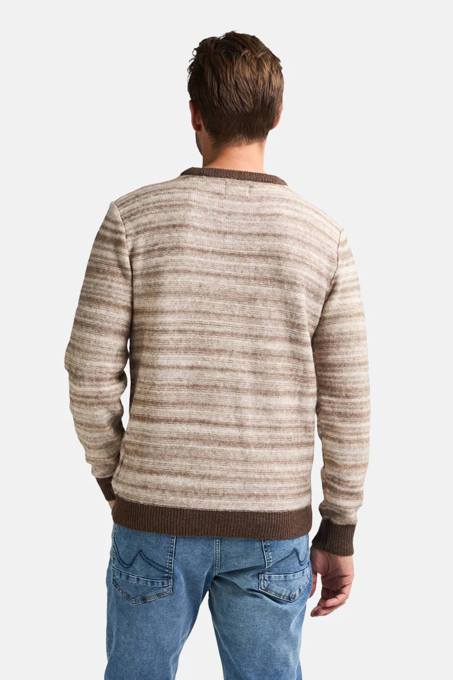Pull met ronde hals - beige - Image 6