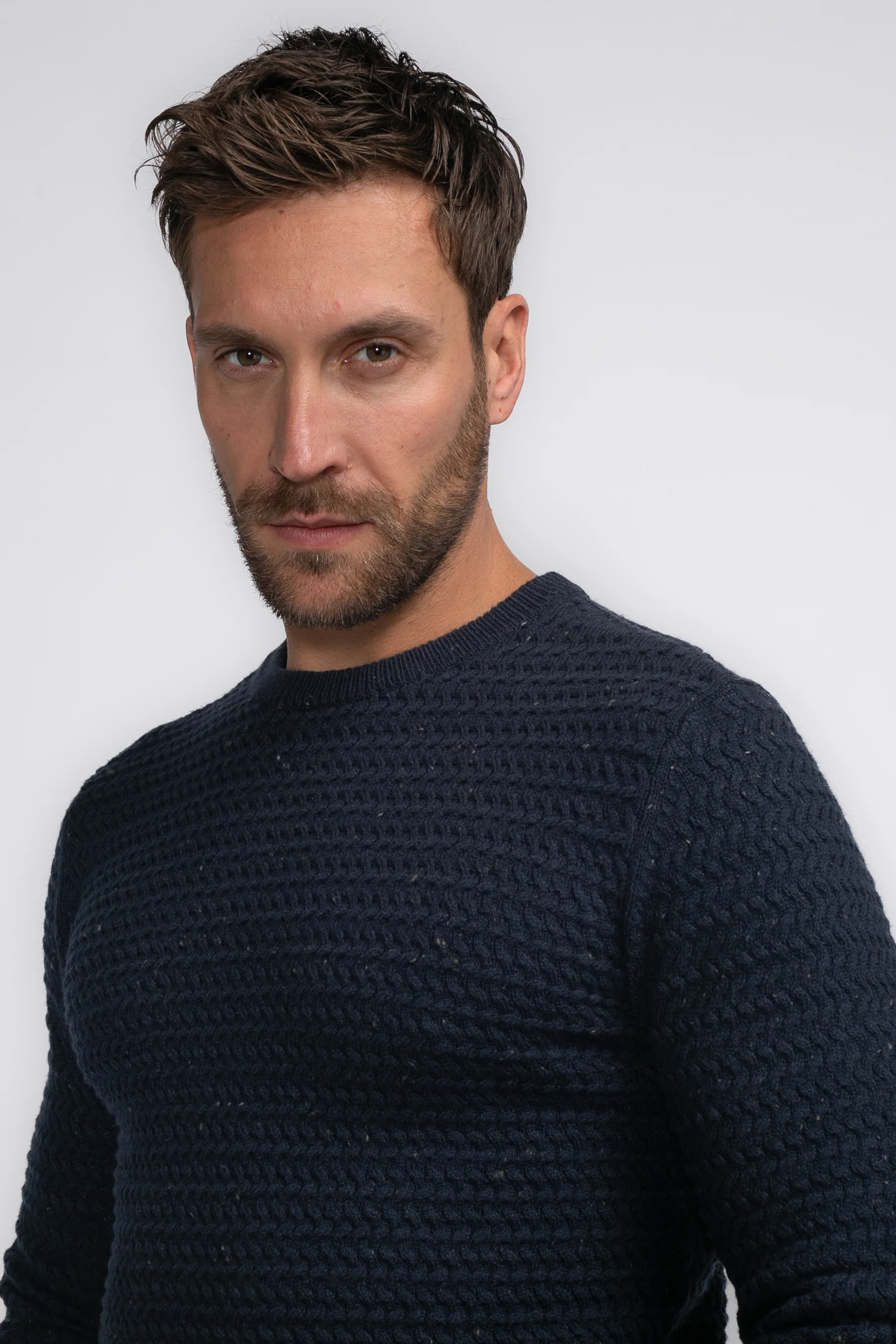 Pull met ronde hals - blauw - Image 3