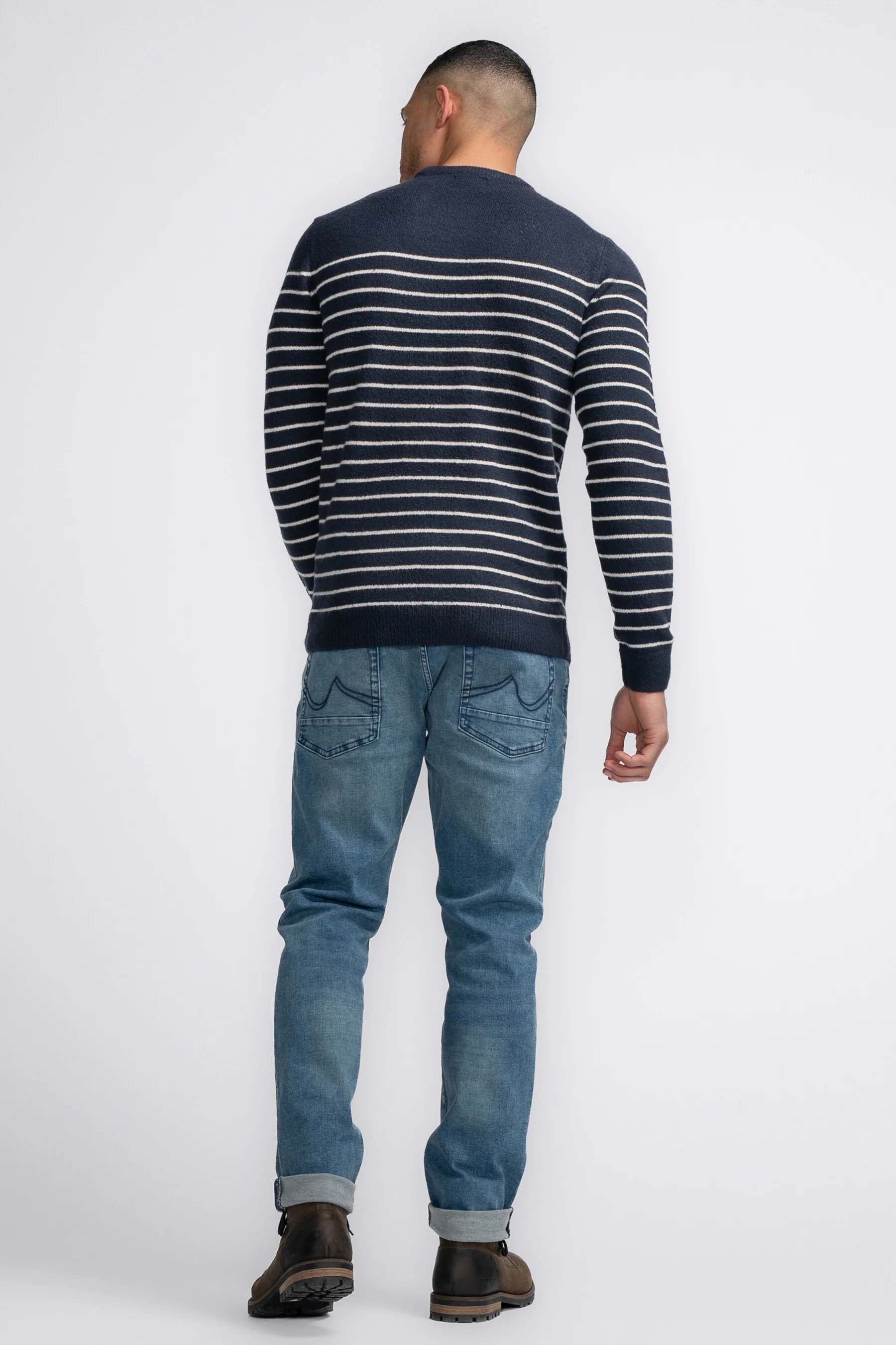 Pull met ronde hals - blauw - Image 5