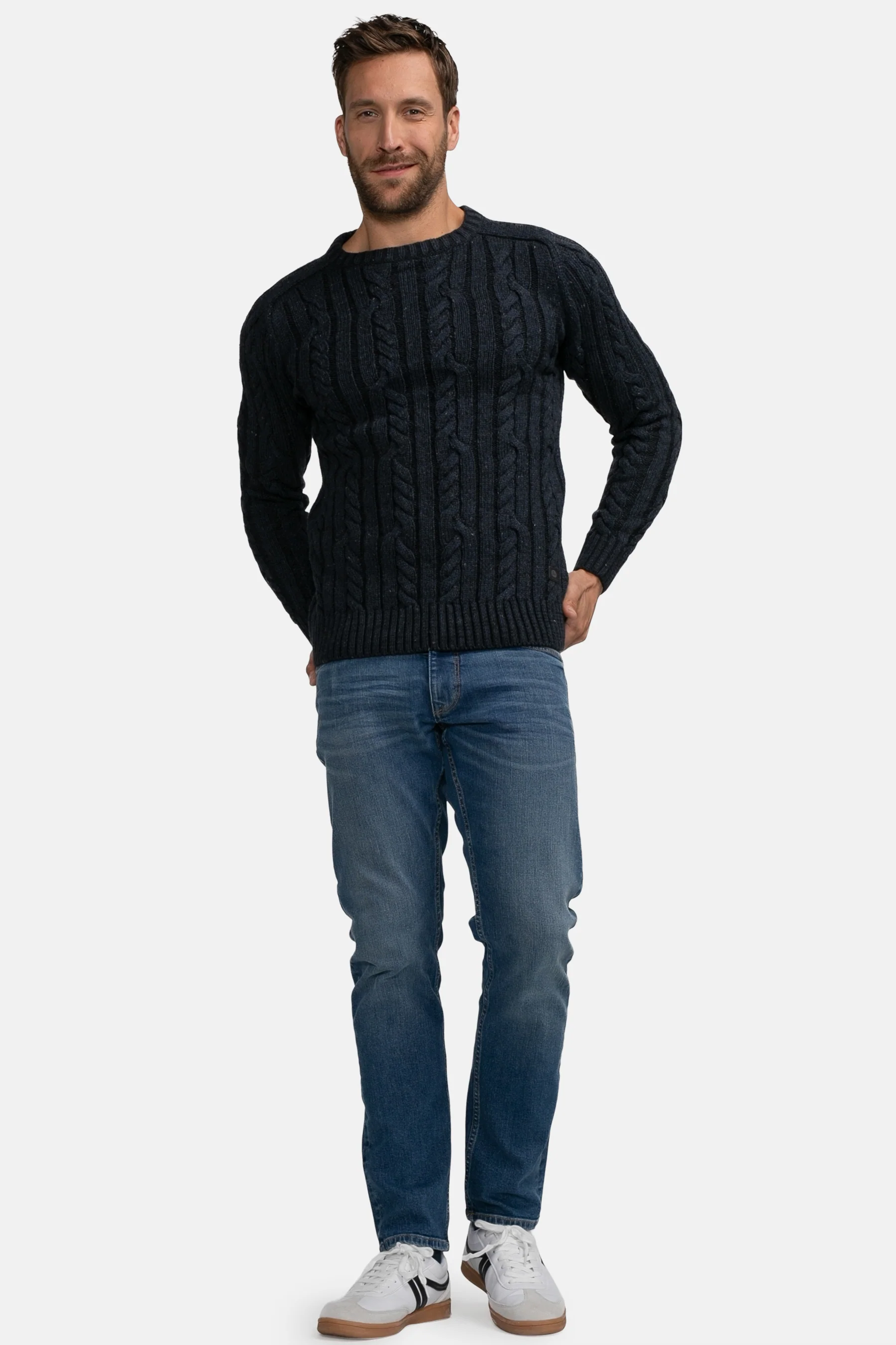 Pull met ronde hals - blauw - Image 2