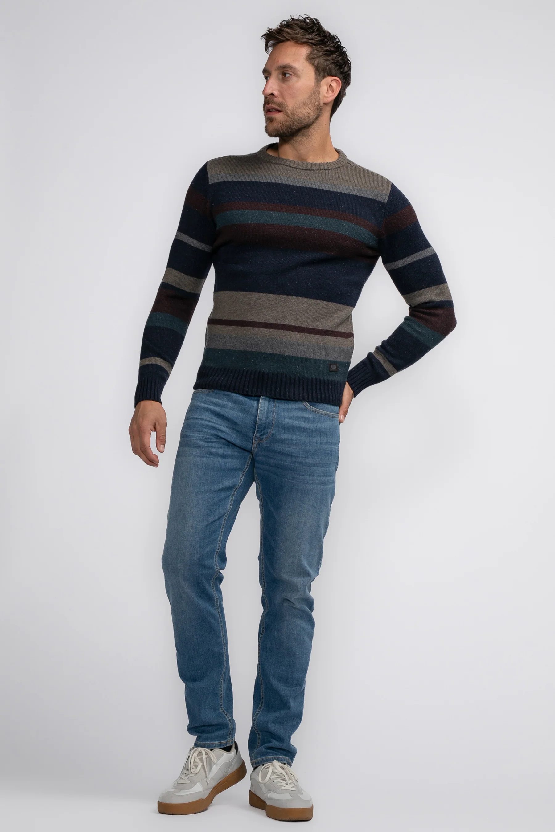 Pull met ronde hals - blauw - Image 2