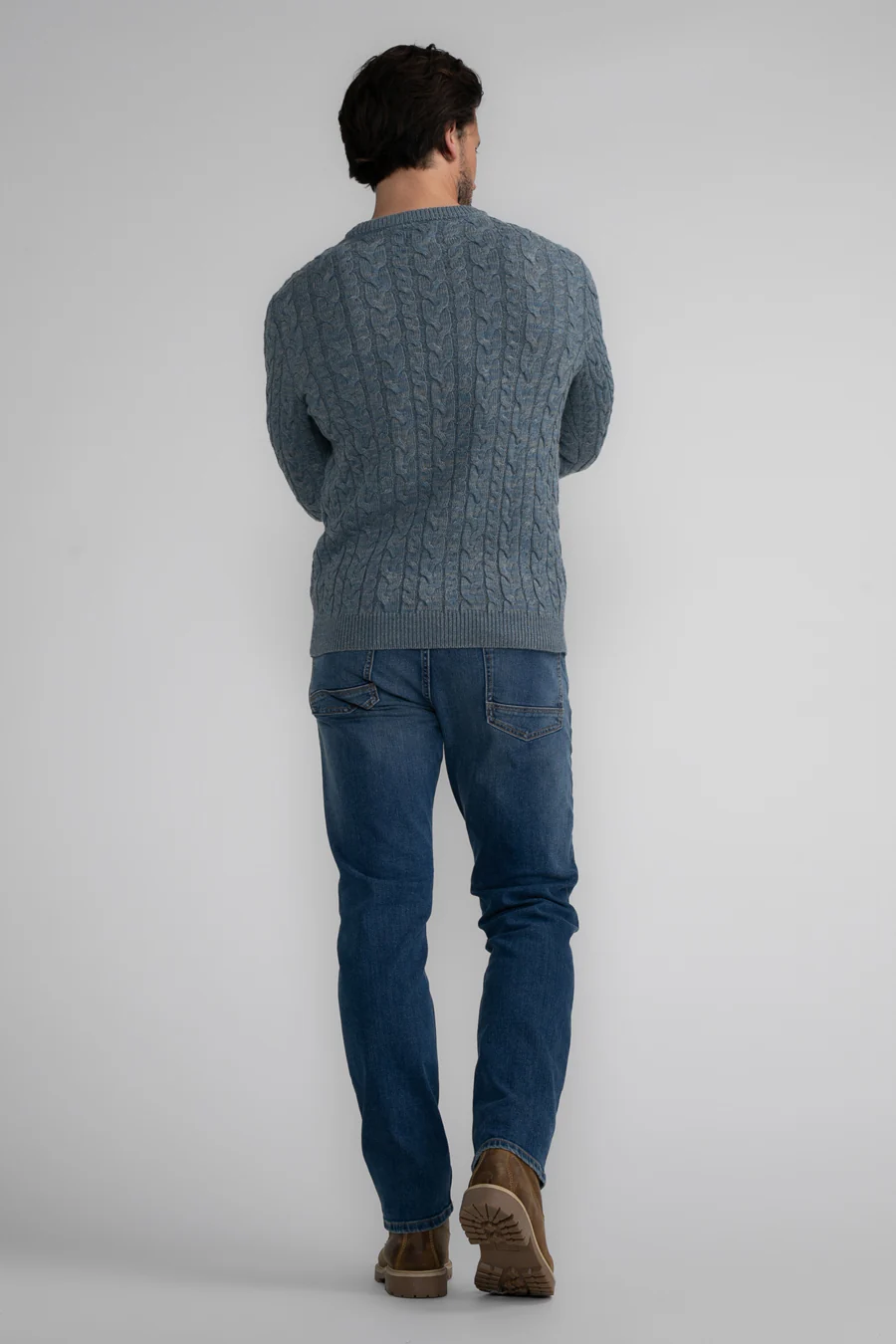 Pull met ronde hals - blauw - Image 3