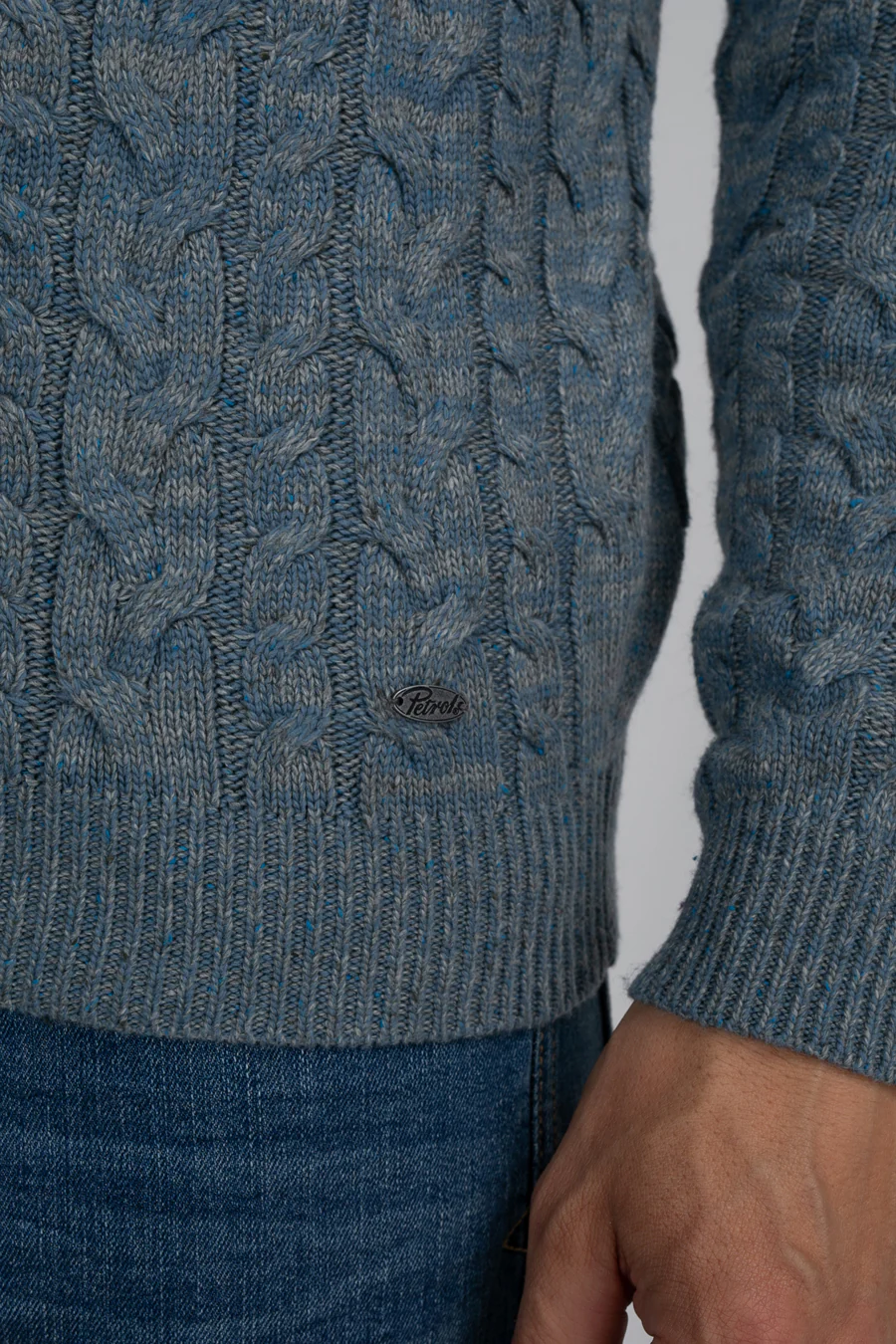 Pull met ronde hals - blauw - Image 4