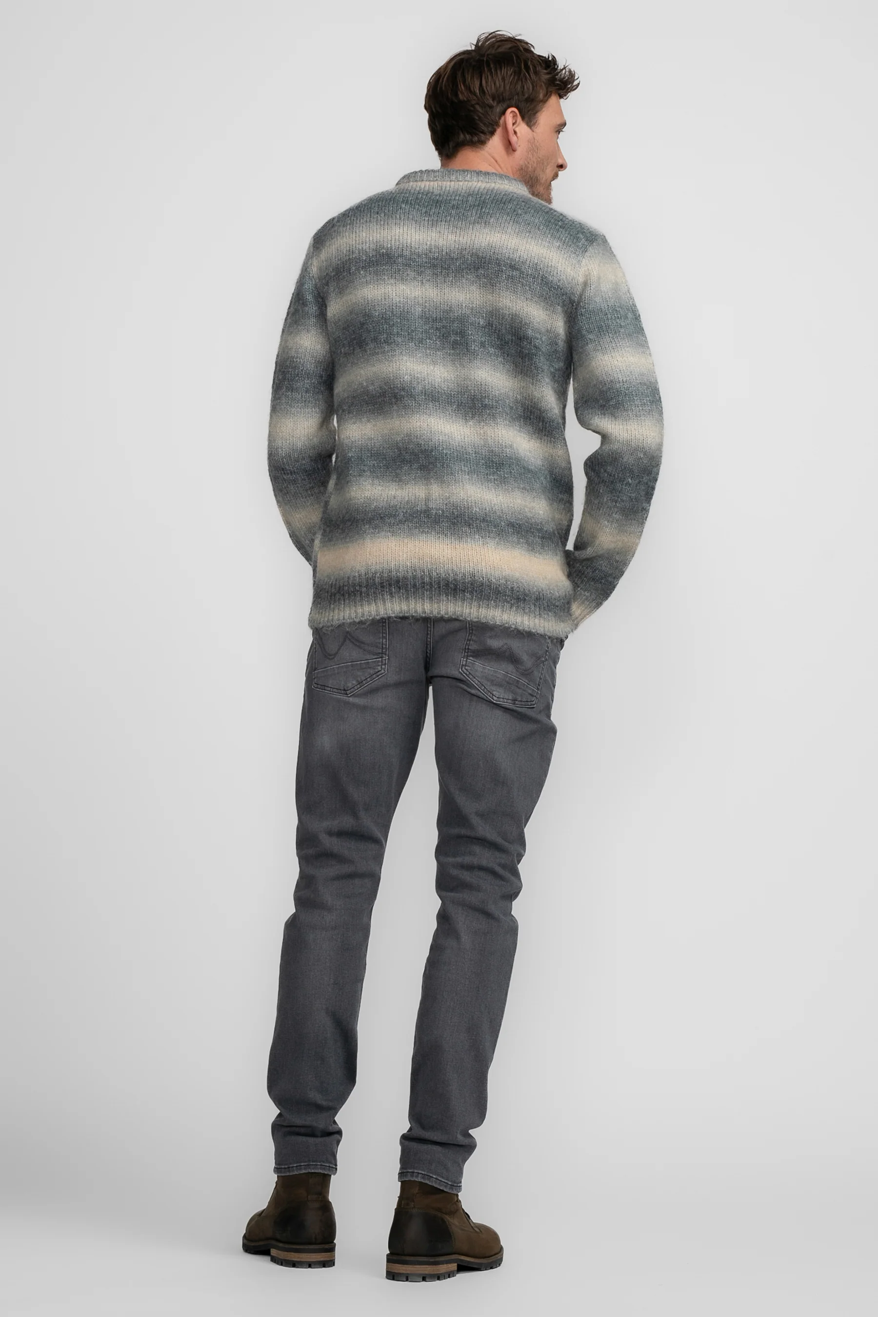 Pull met ronde hals - blauw - Image 3
