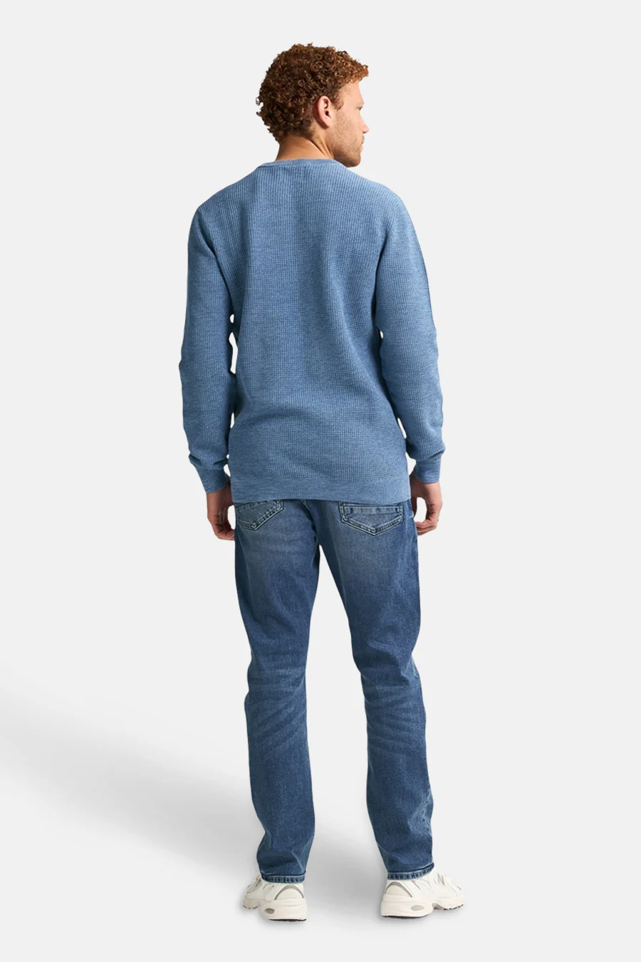 Pull met ronde hals - blauw - Image 3