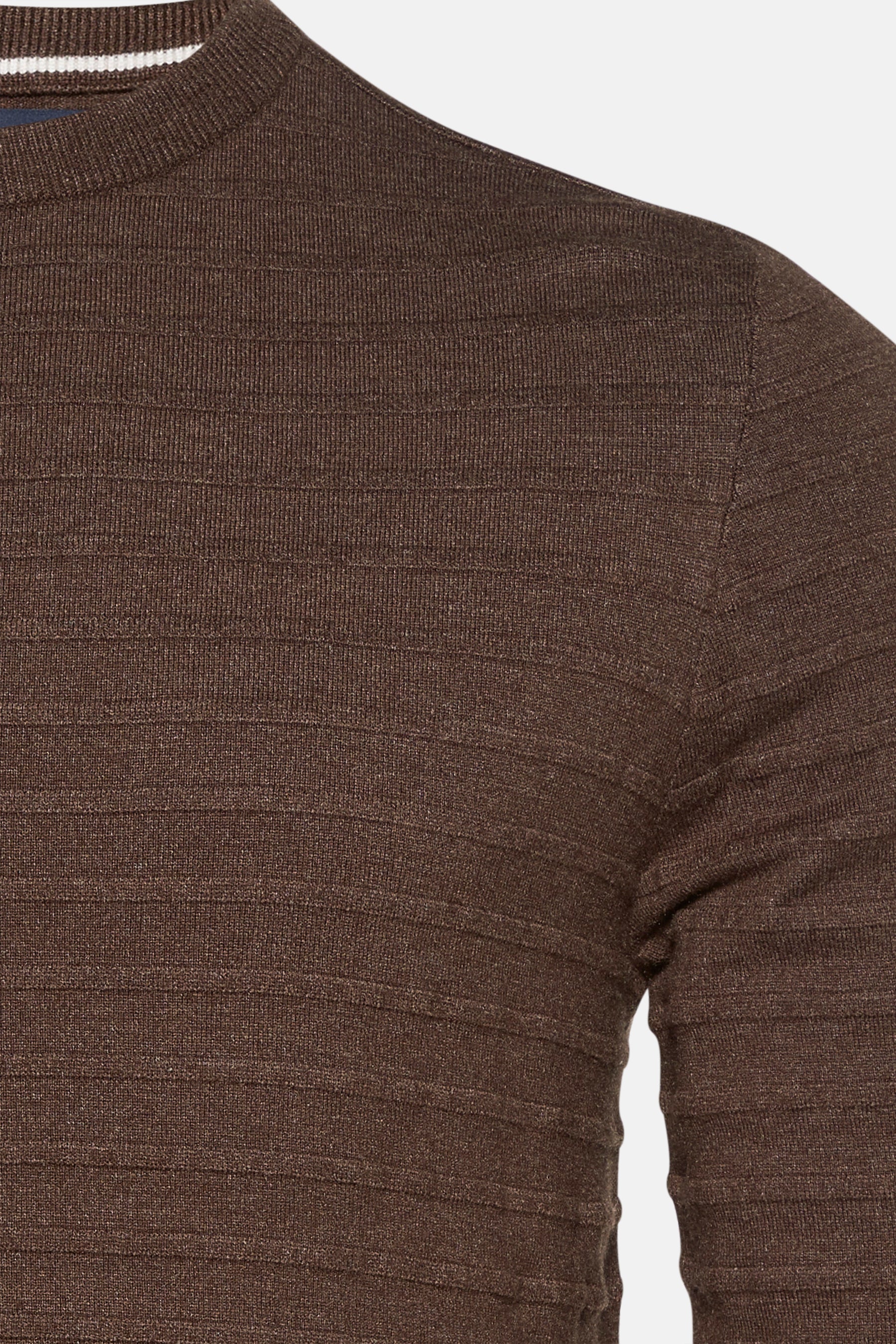 Pull met ronde hals - bruin - Image 3