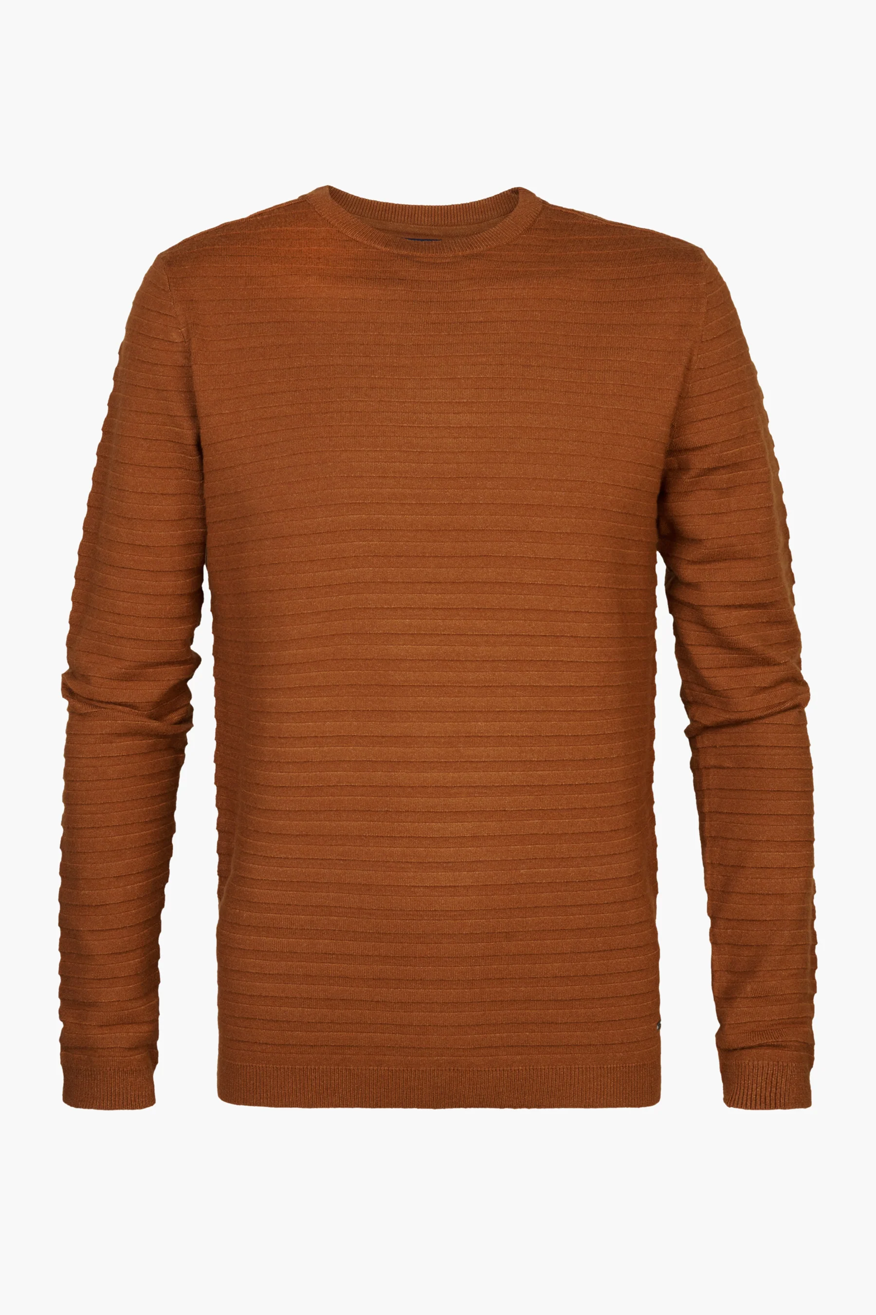 Pull met ronde hals - cognac - Image 6