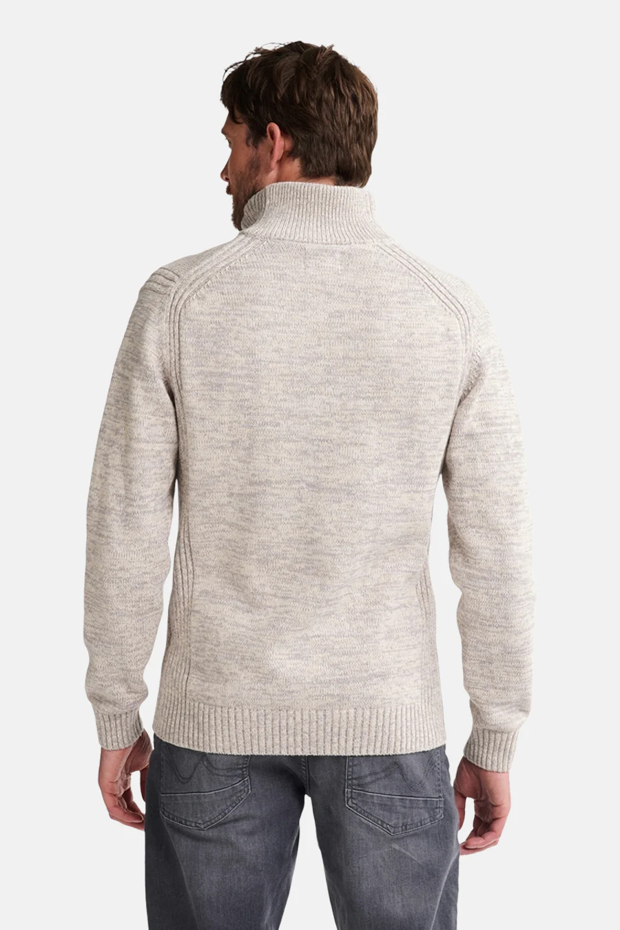 Pull met ronde hals - ecru - Image 7