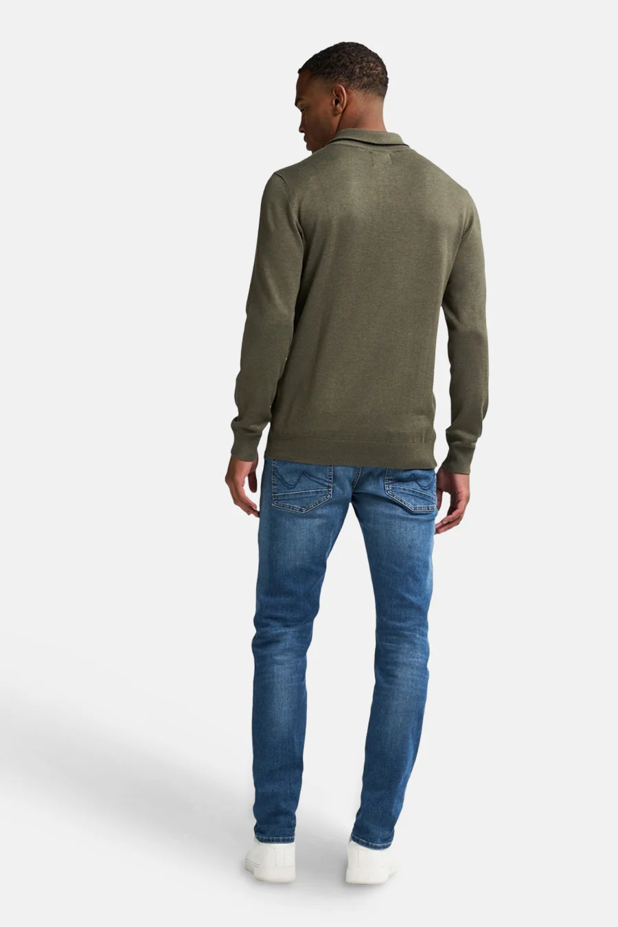 Pull met ronde hals - groen - Image 3