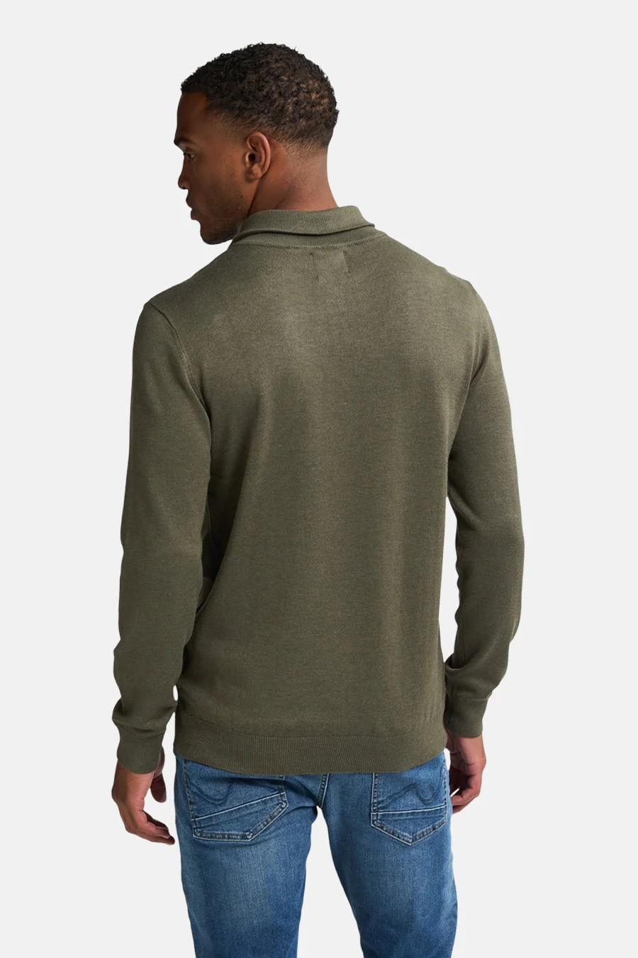 Pull met ronde hals - groen - Image 6
