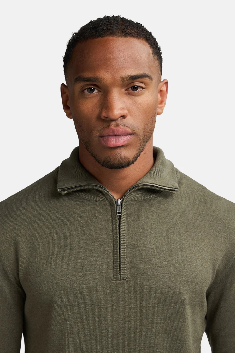 Pull met ronde hals - groen - Image 7