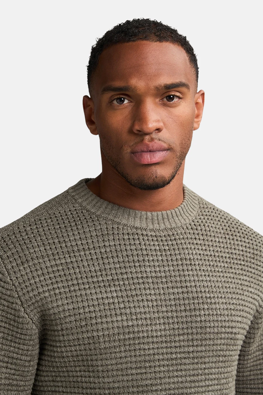 Pull met ronde hals - groen - Image 7