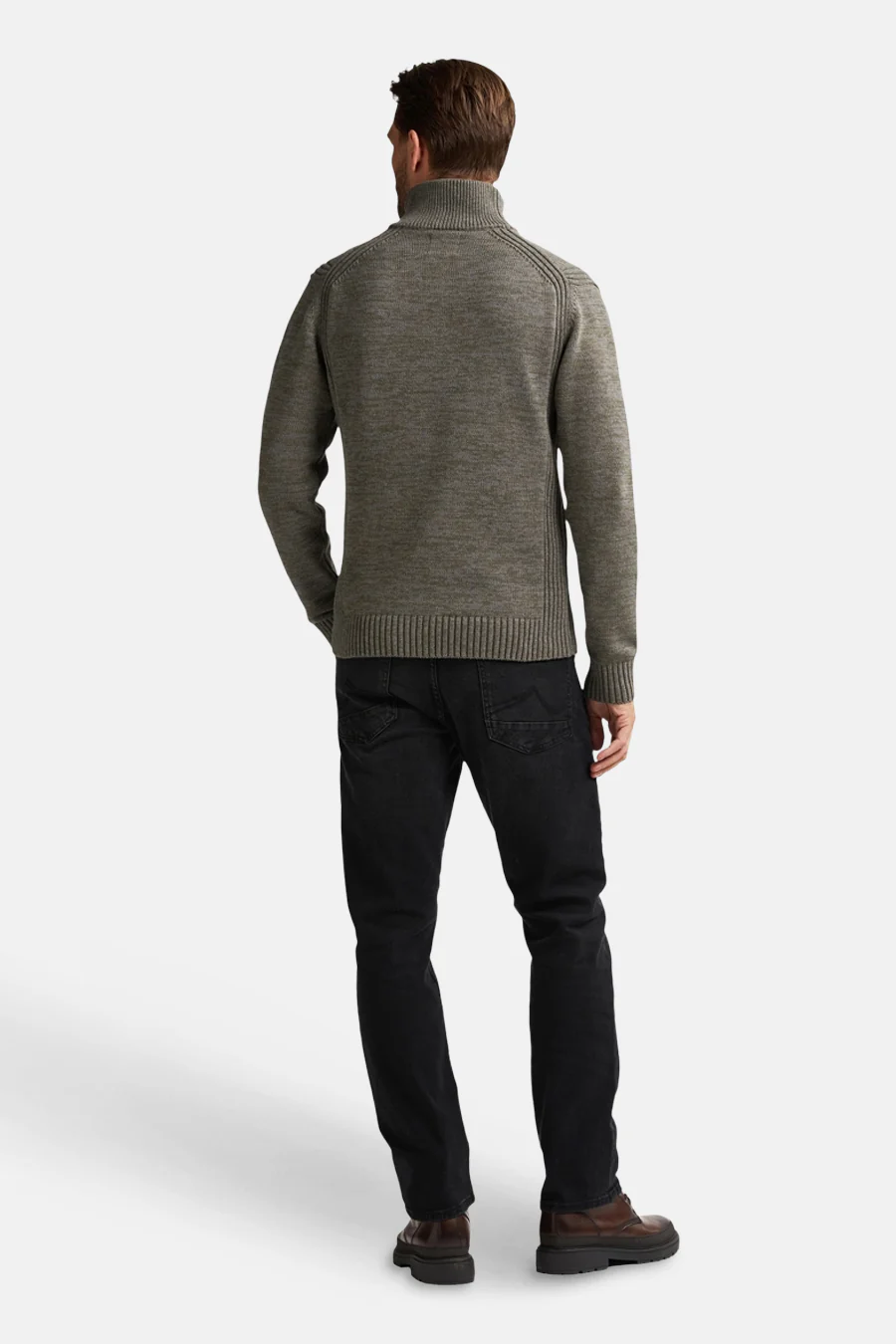 Pull met ronde hals - groen - Image 2