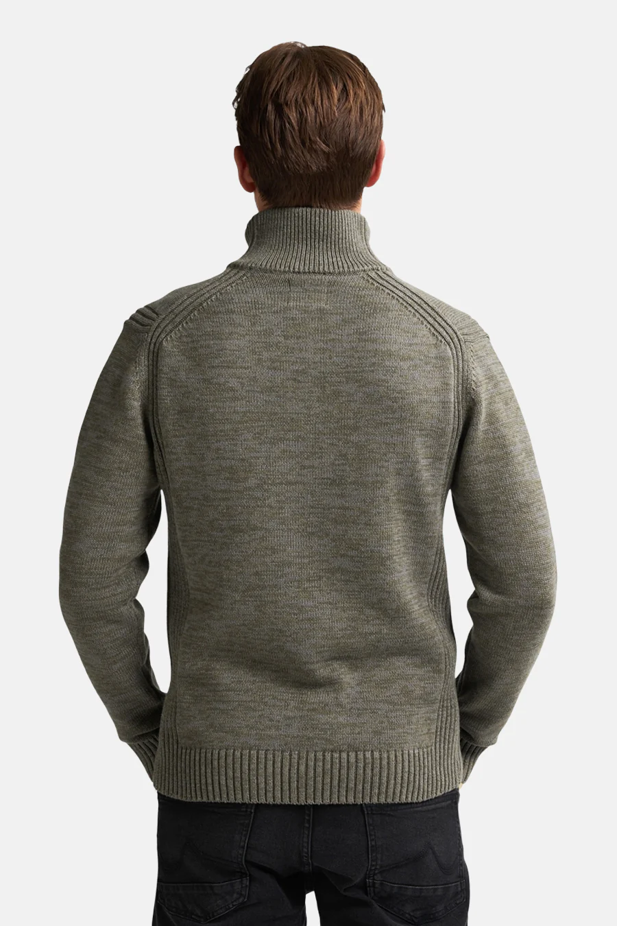 Pull met ronde hals - groen - Image 8