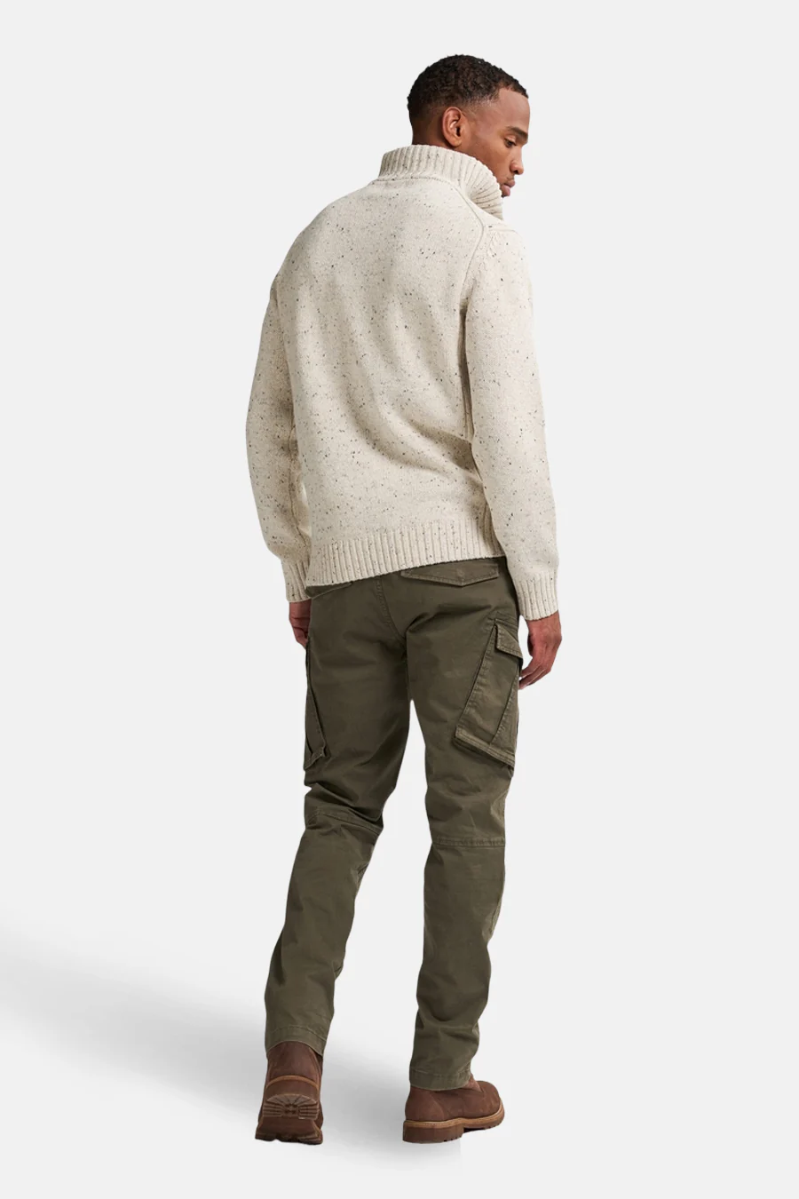 Pull met ronde hals - ecru - Image 3