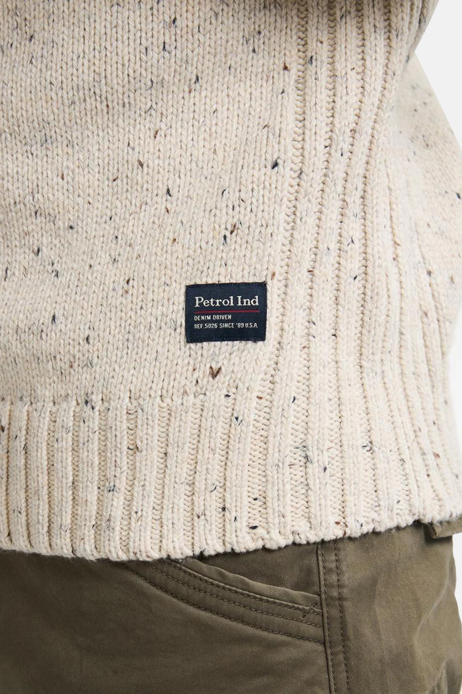 Pull met ronde hals - ecru - Image 4