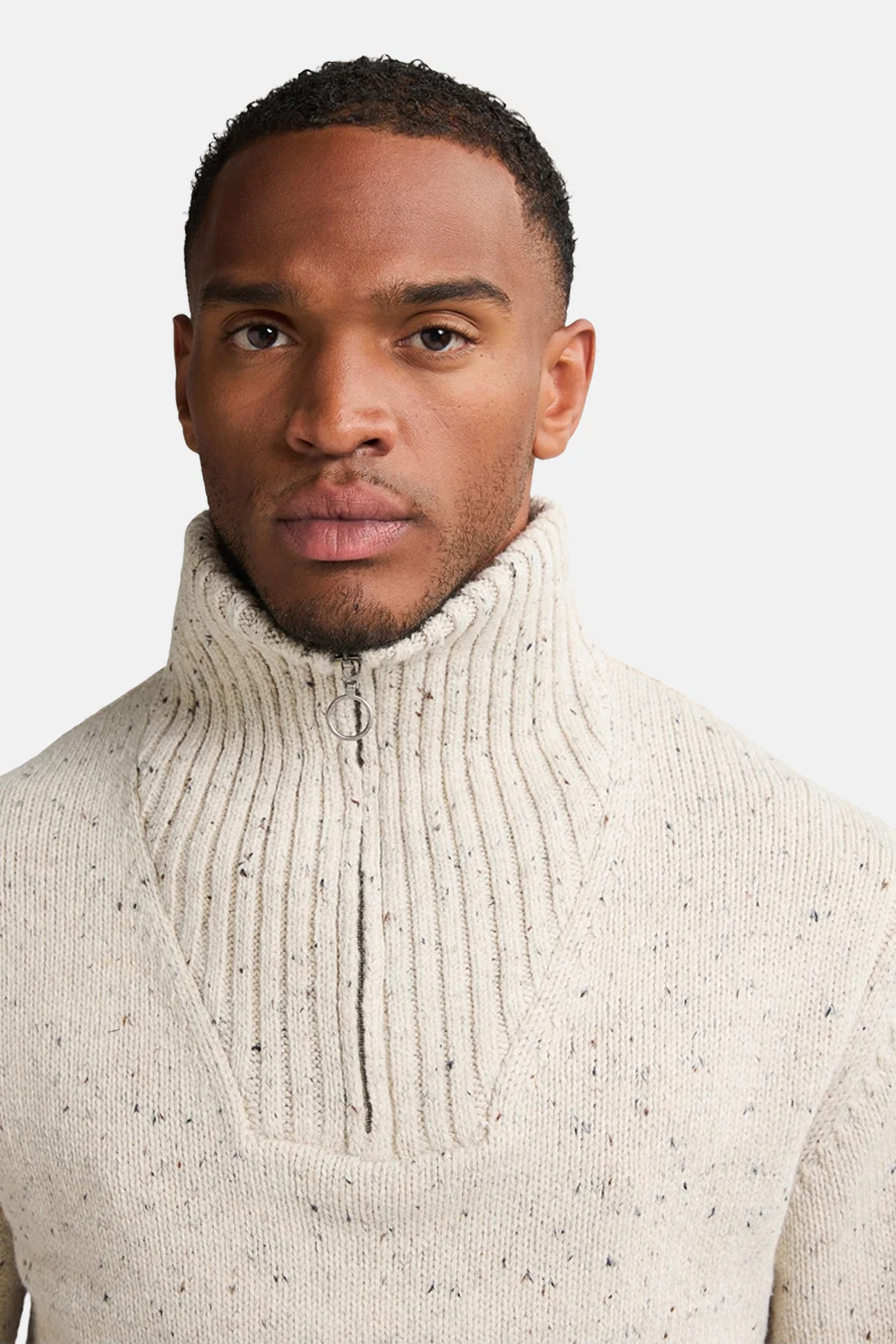 Pull met ronde hals - ecru - Image 7