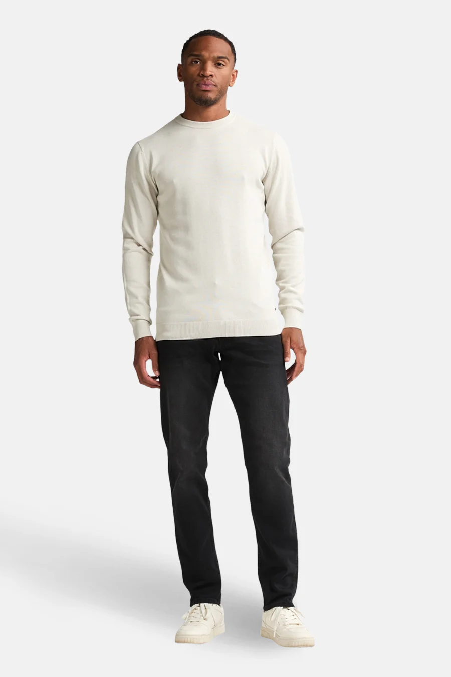 Pull met ronde hals - ecru - Image 2
